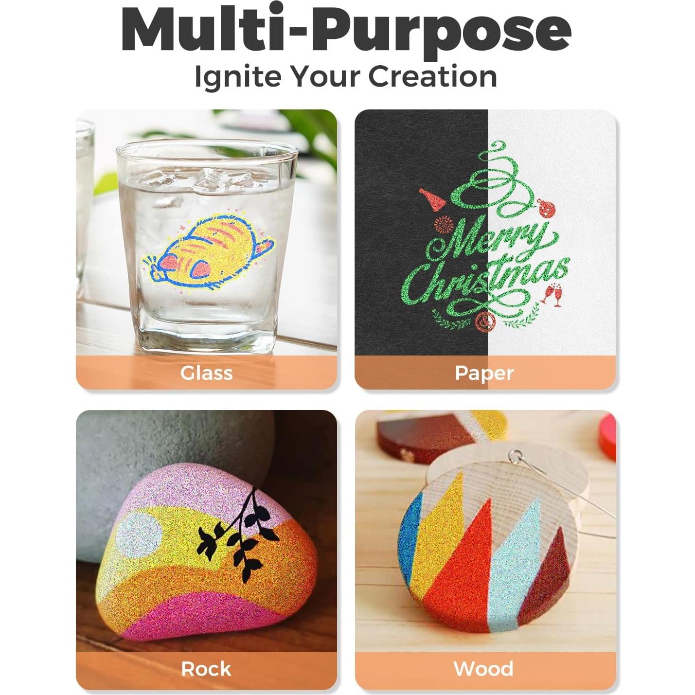 16 Marcadores Acrílicos Brillantes JusArt 0.7mm No Tóxicos