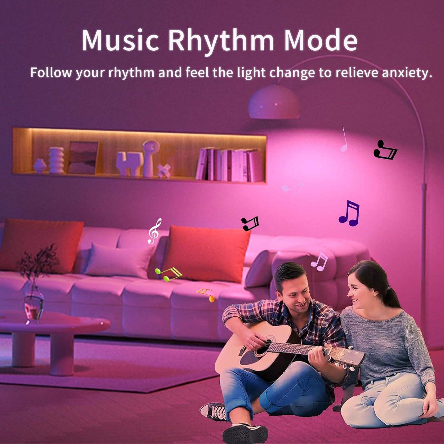 Bombilla LED Inteligente YKNAWOIR RGB 9W E27 Control APP