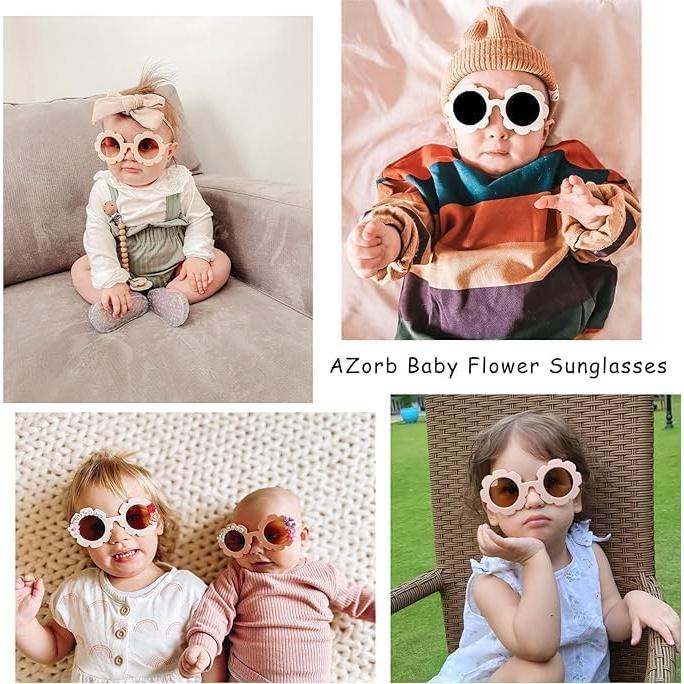 Gafas de sol polarizadas AZorb Baby Flower UV400 para bebés