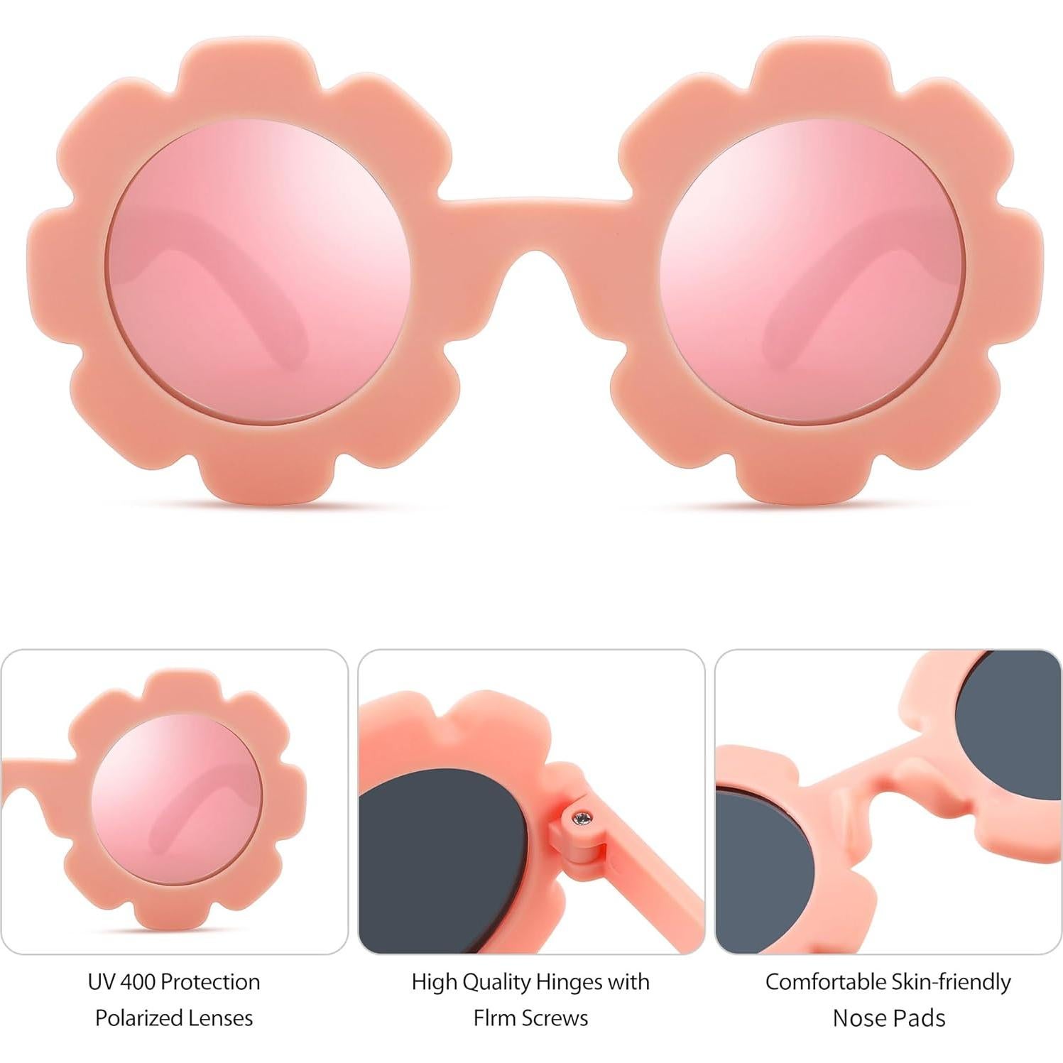 Gafas de sol polarizadas AZorb Baby Flower UV400 para bebés