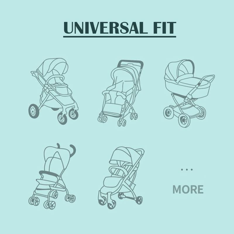 Cubierta de Red para Mosquitos Moisés Bebé Universal Negra