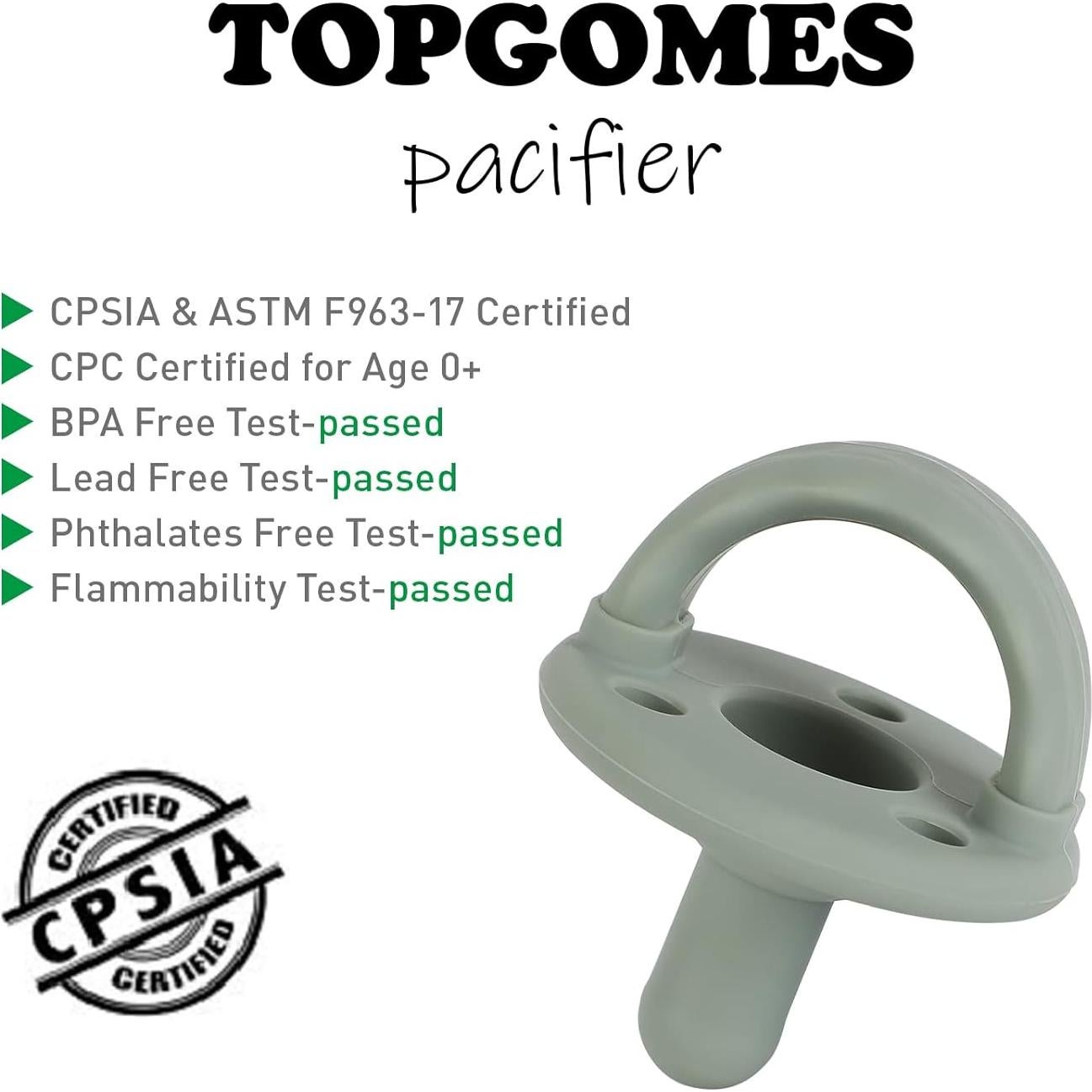 Chupete de Silicona Grado Alimenticio TG1104 - 4 Piezas