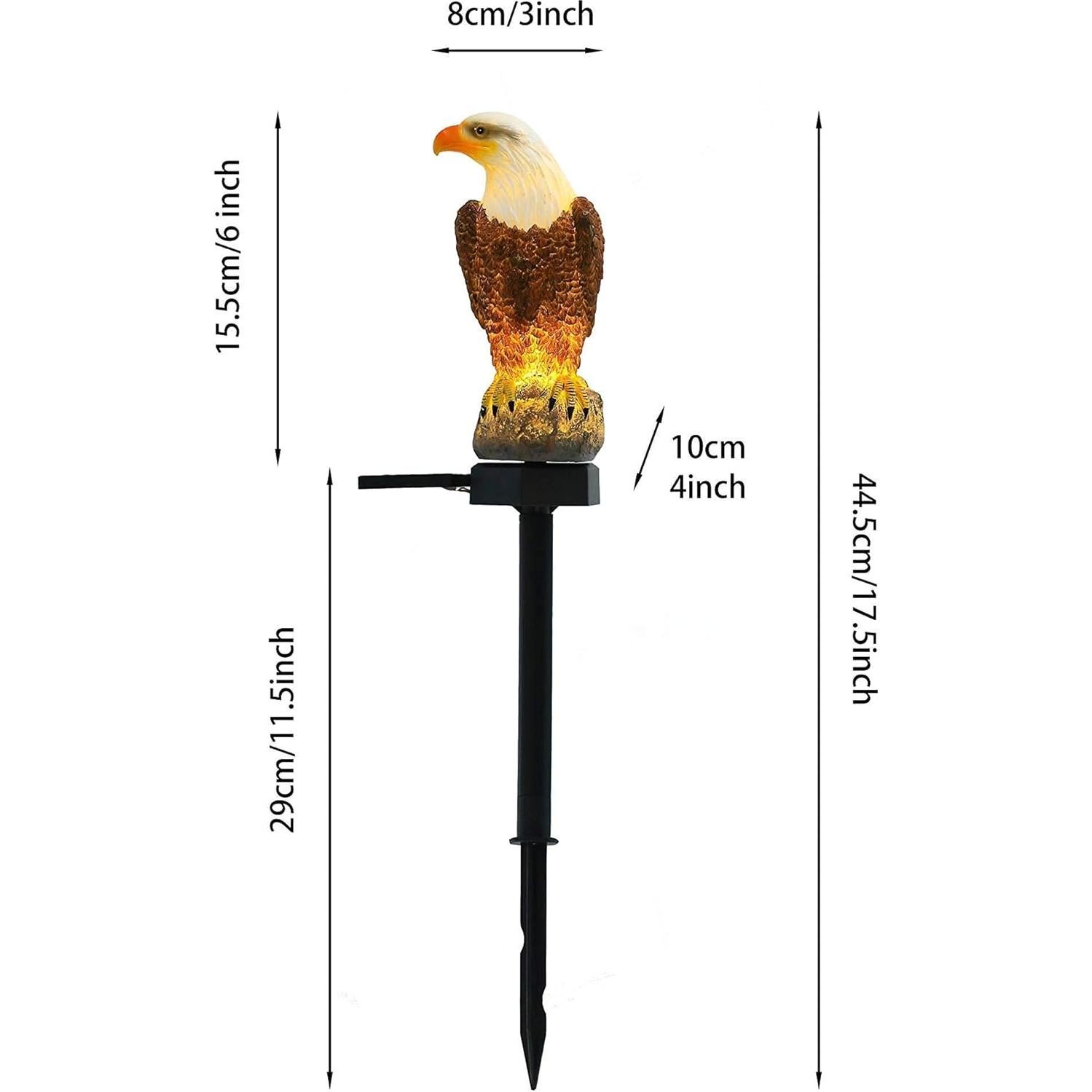 Estatua de Águila Solar CHUANGFENG 44.45 cm Decorativa