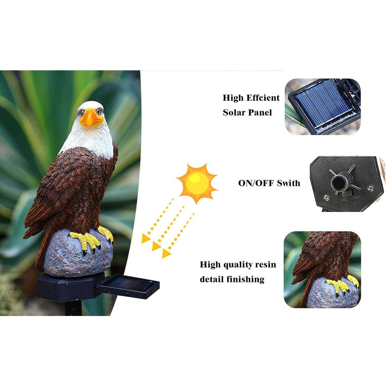 Estatua de Águila Solar CHUANGFENG 44.45 cm Decorativa