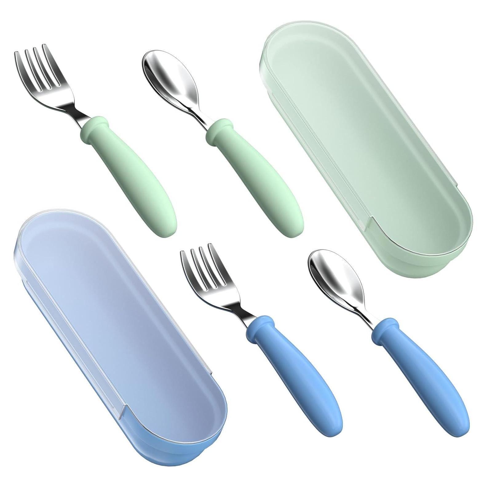 Juego de Cubiertos para Niños WXCWYQR - Acero Inoxidable 4 Piezas