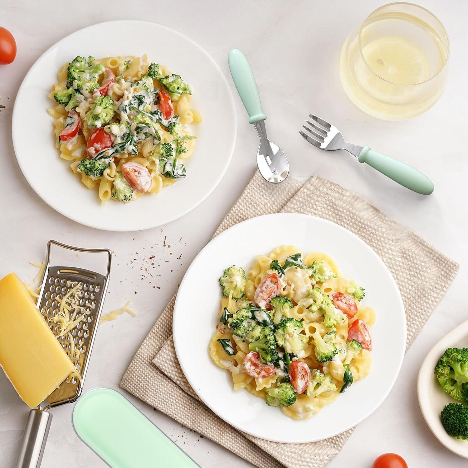 Juego de Cubiertos para Niños WXCWYQR - Acero Inoxidable 4 Piezas