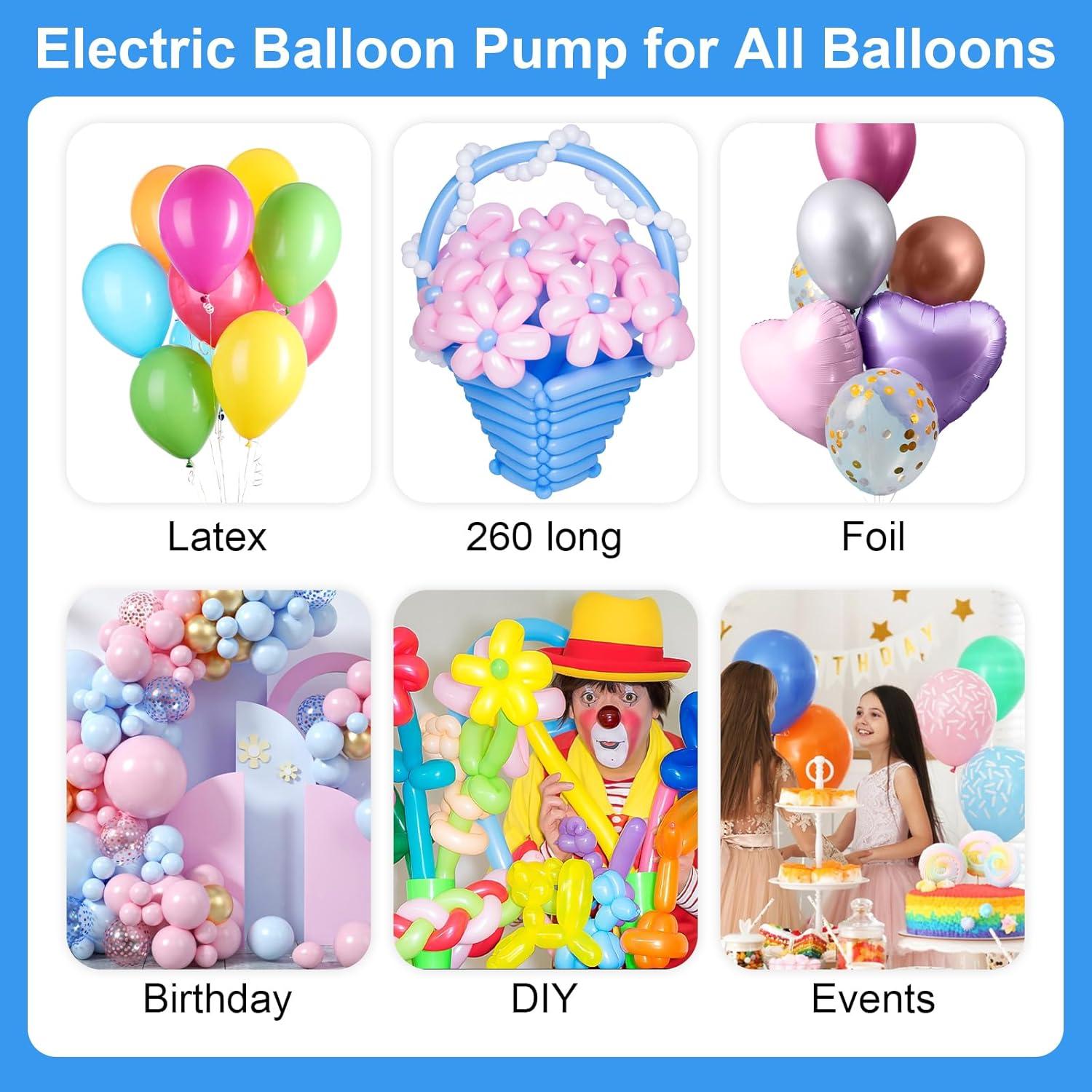 Bomba de aire eléctrica Dagelar 3-en-1 para globos 110V