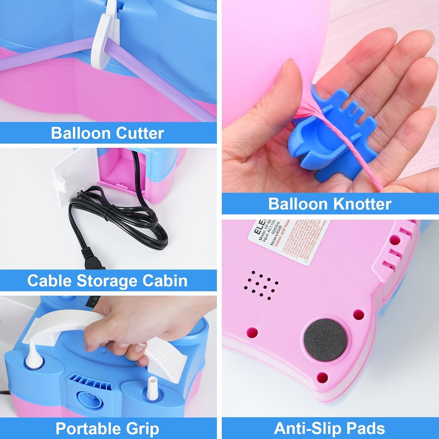 Bomba de aire eléctrica Dagelar 3-en-1 para globos 110V