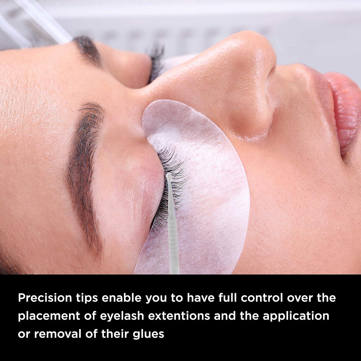 Pinceles de Retoque TCP Global 100 Unidades 1.0 mm Blanco