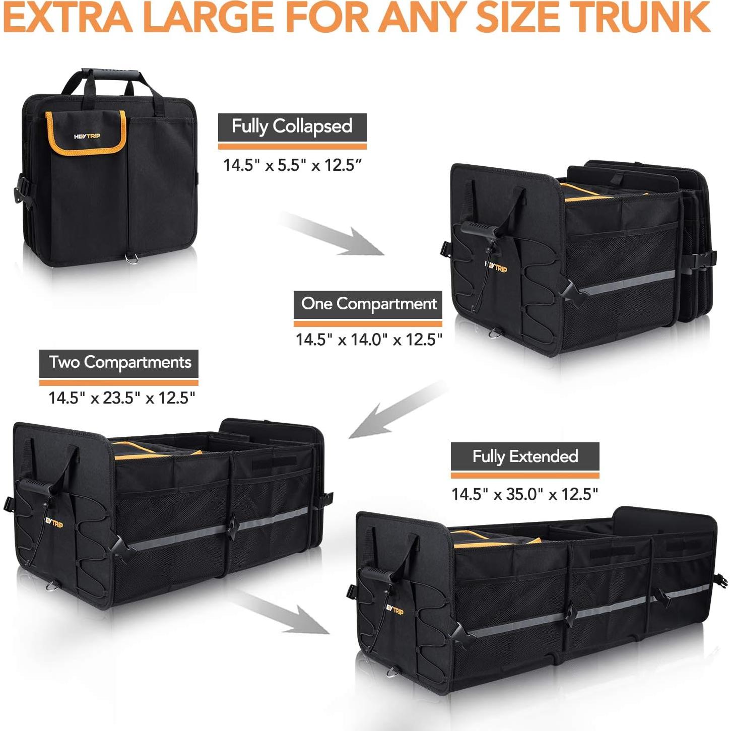 Organizador de Maletero HEYTRIP 105L con Bolsa Térmica 35L