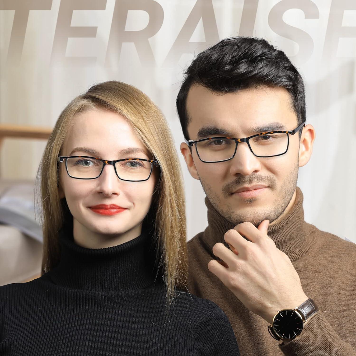 Gafas de lectura TERAISE anti-luz azul 4 pcs 3.75x