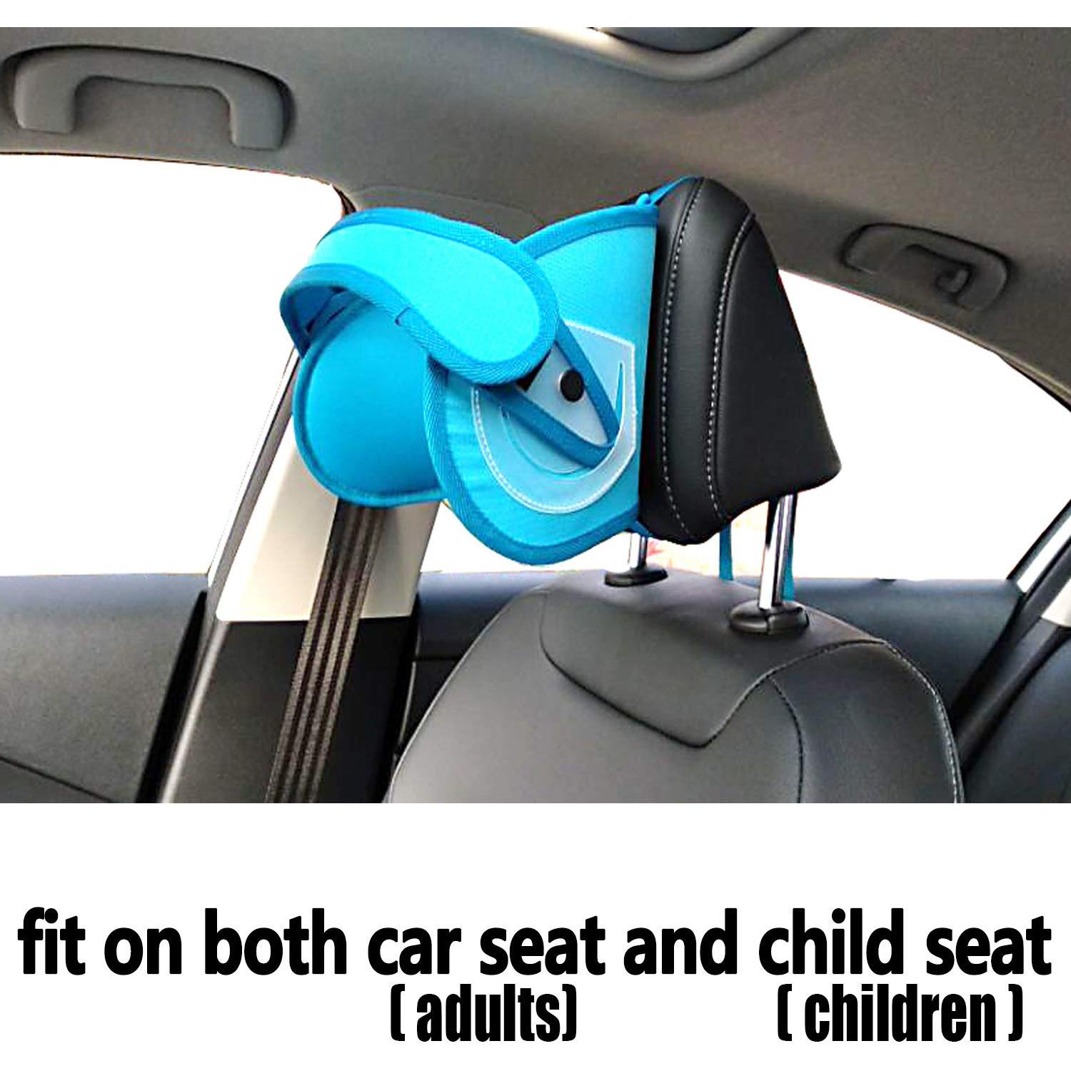 Soporte de Cabeza Ajustable para Asiento de Coche REPOSACABEZAS Azul