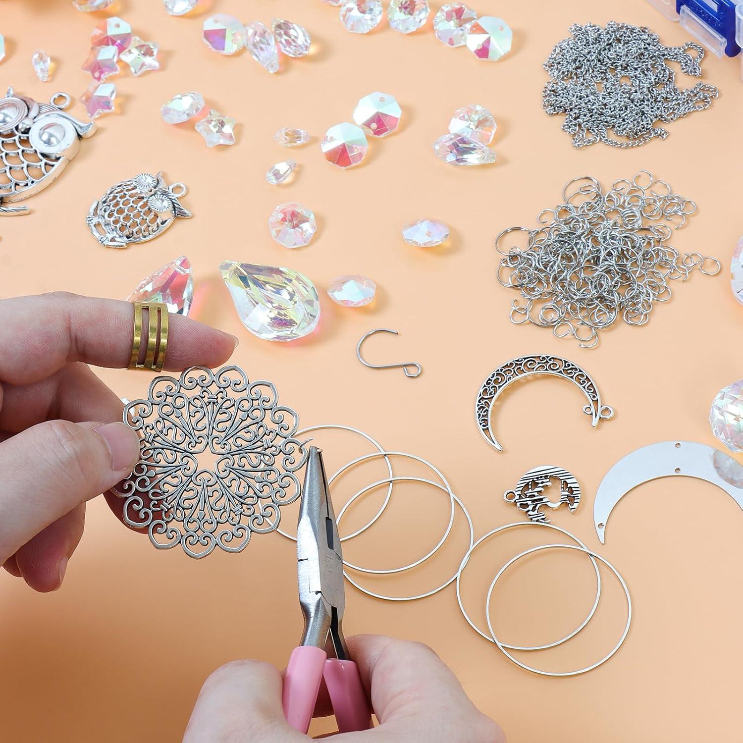 Kit de Suncatcher DIY DEMIUKO 410 Piezas Prisma Colgante