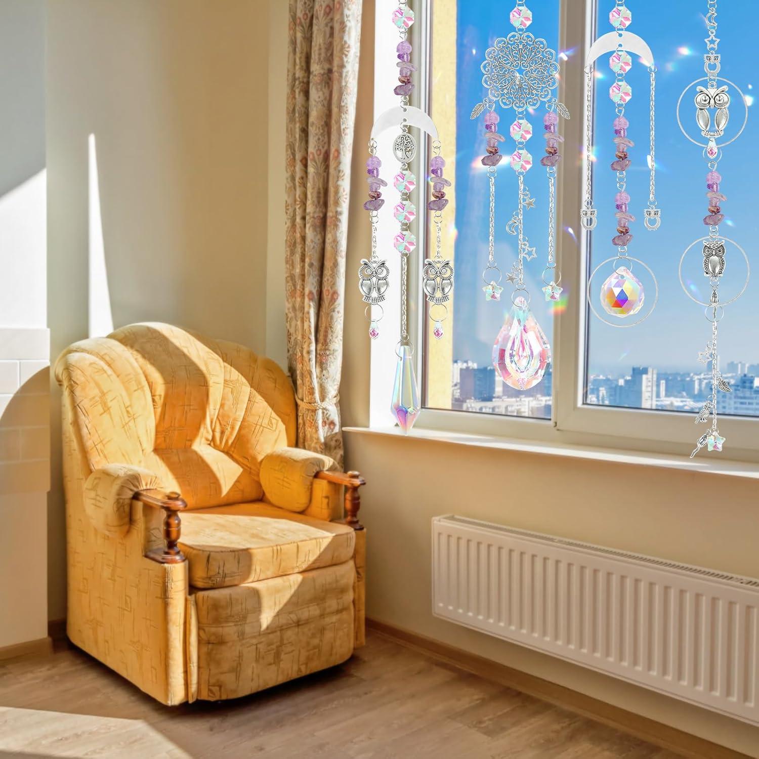 Kit de Suncatcher DIY DEMIUKO 410 Piezas Prisma Colgante