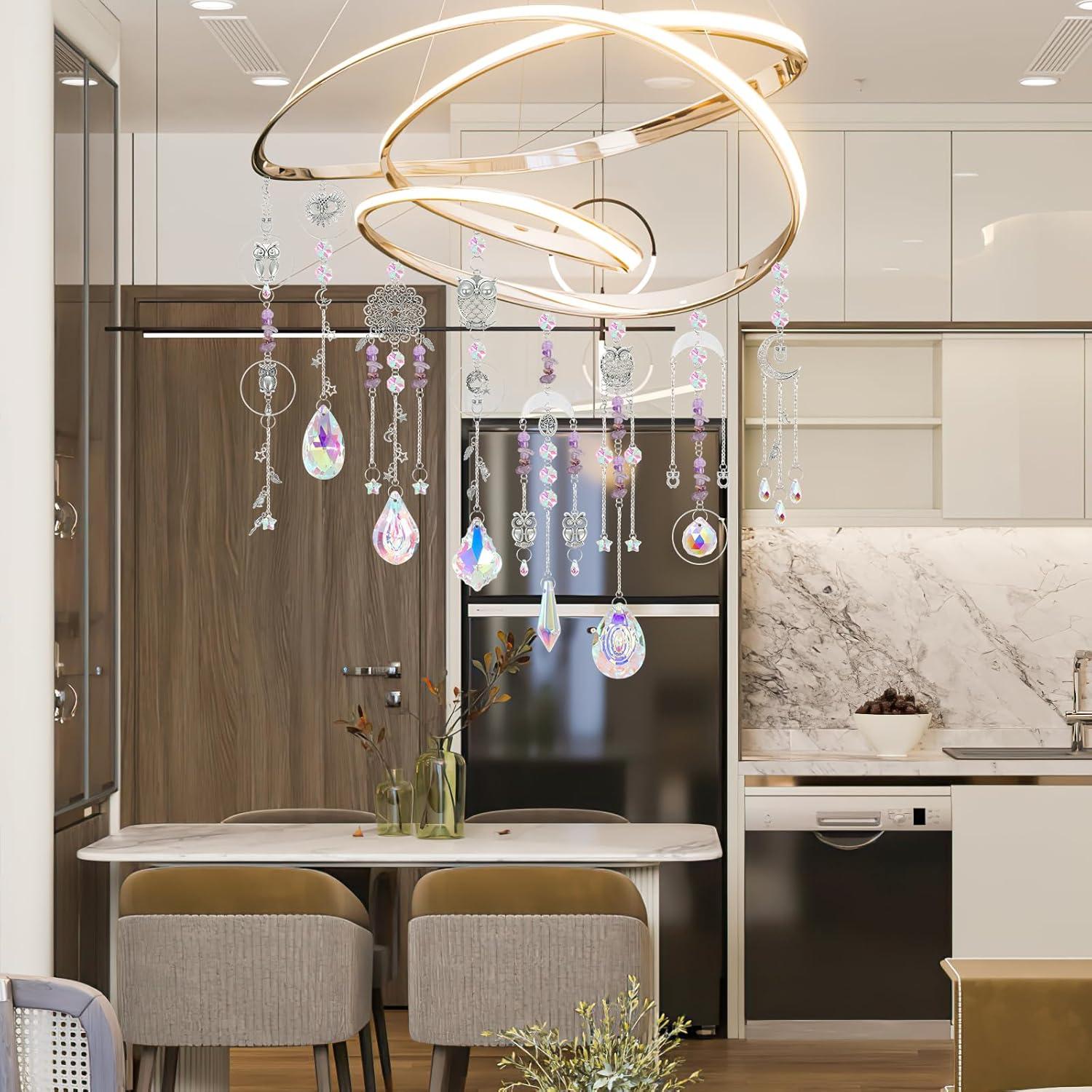 Kit de Suncatcher DIY DEMIUKO 410 Piezas Prisma Colgante