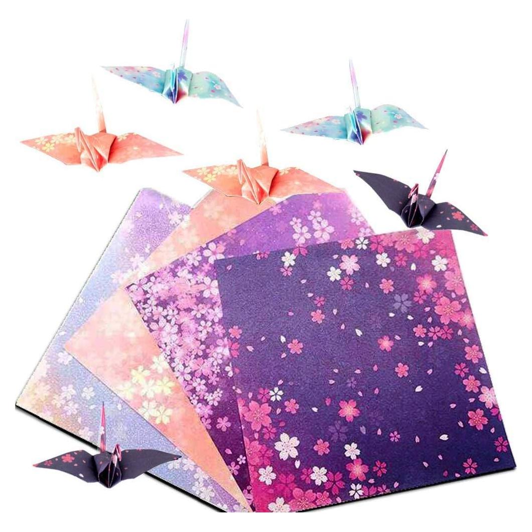 Papel Origami Rosa 120 Hojas 15x15 cm Yeooyoor Manualidades