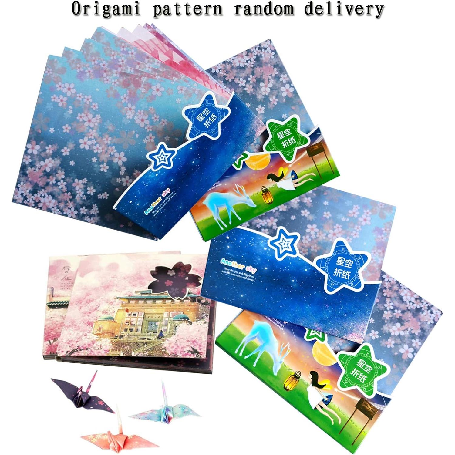 Papel Origami Rosa 120 Hojas 15x15 cm Yeooyoor Manualidades