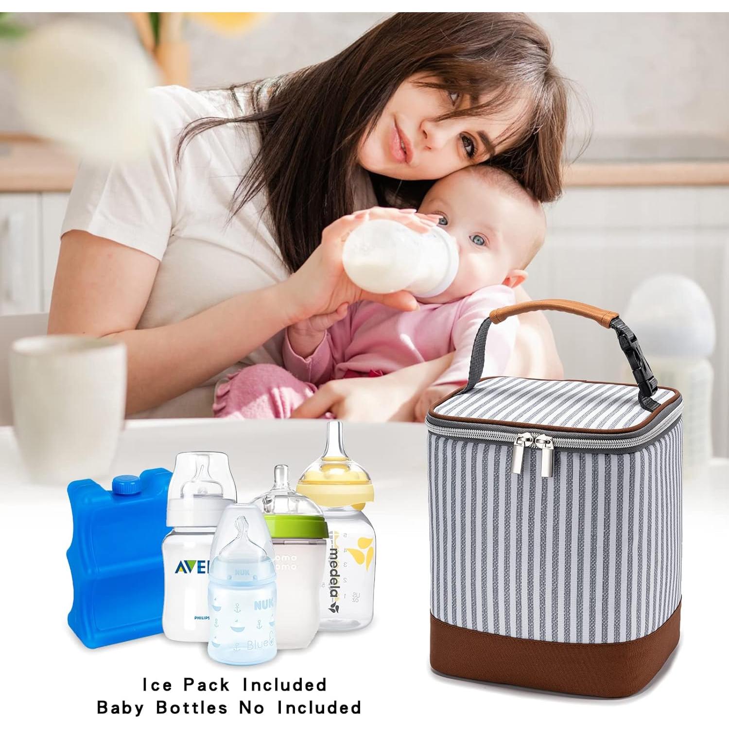 Bolsa Enfriadora BABEYER para Leche Materna 4 Biberones 266ml