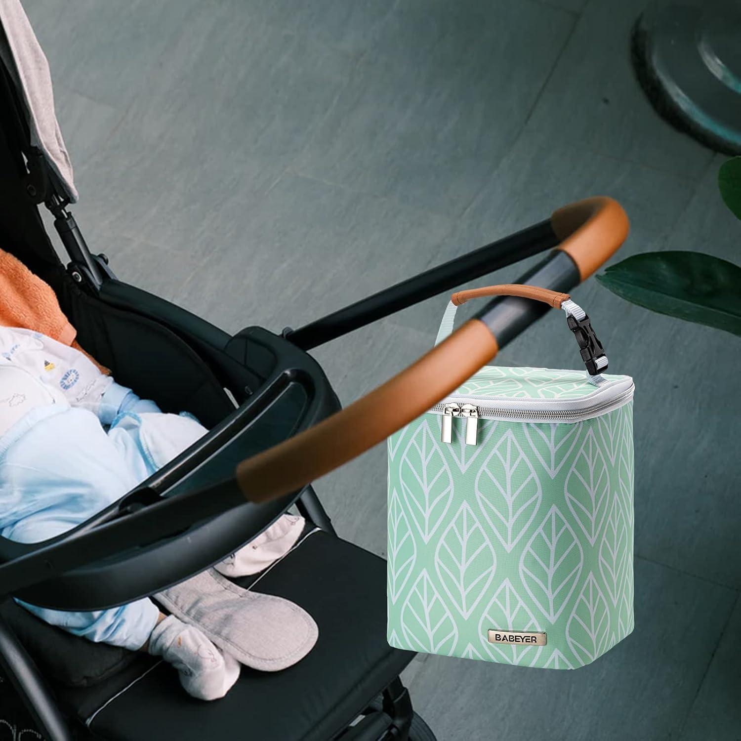 Bolsa Enfriadora BABEYER para Leche Materna Verde 4 Biberones