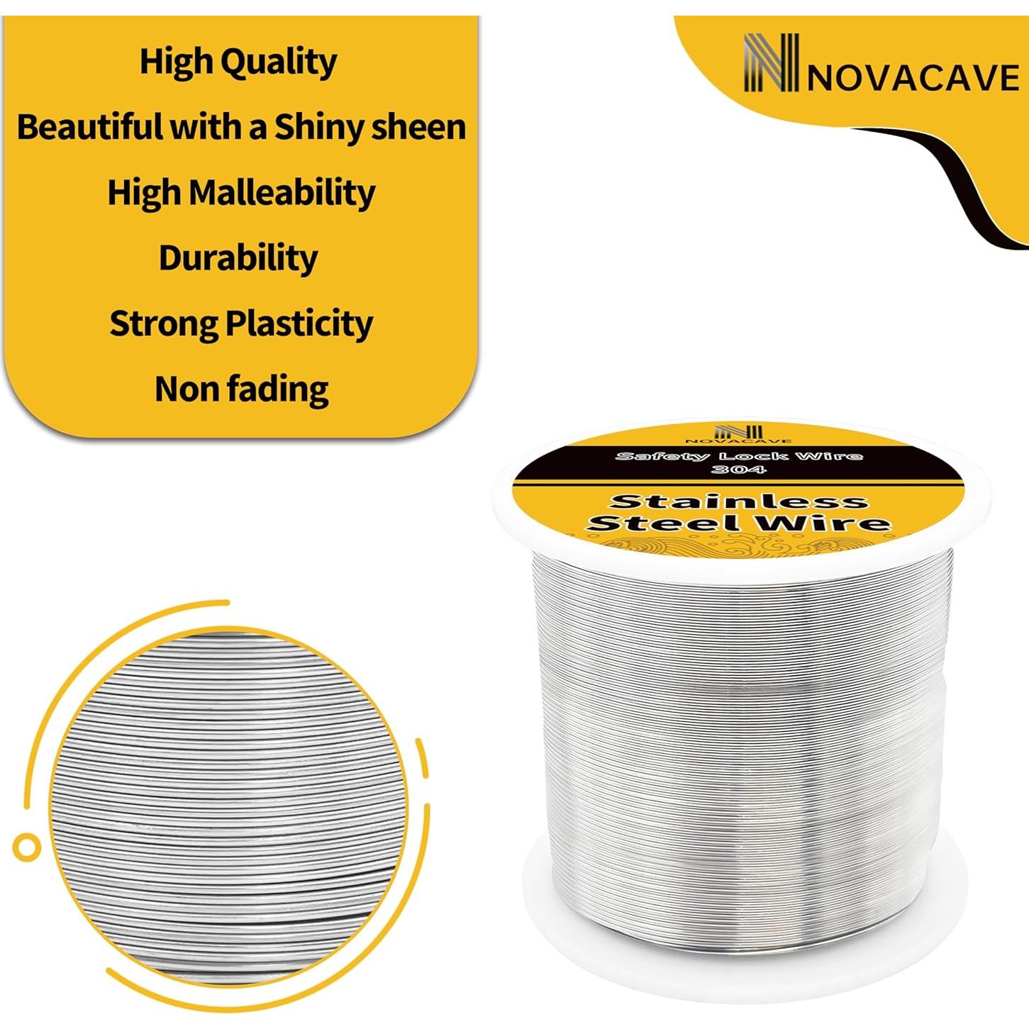 Alambre de Acero Inoxidable 304 Novacave 0.5 mm 280.4 m 0.45 kg