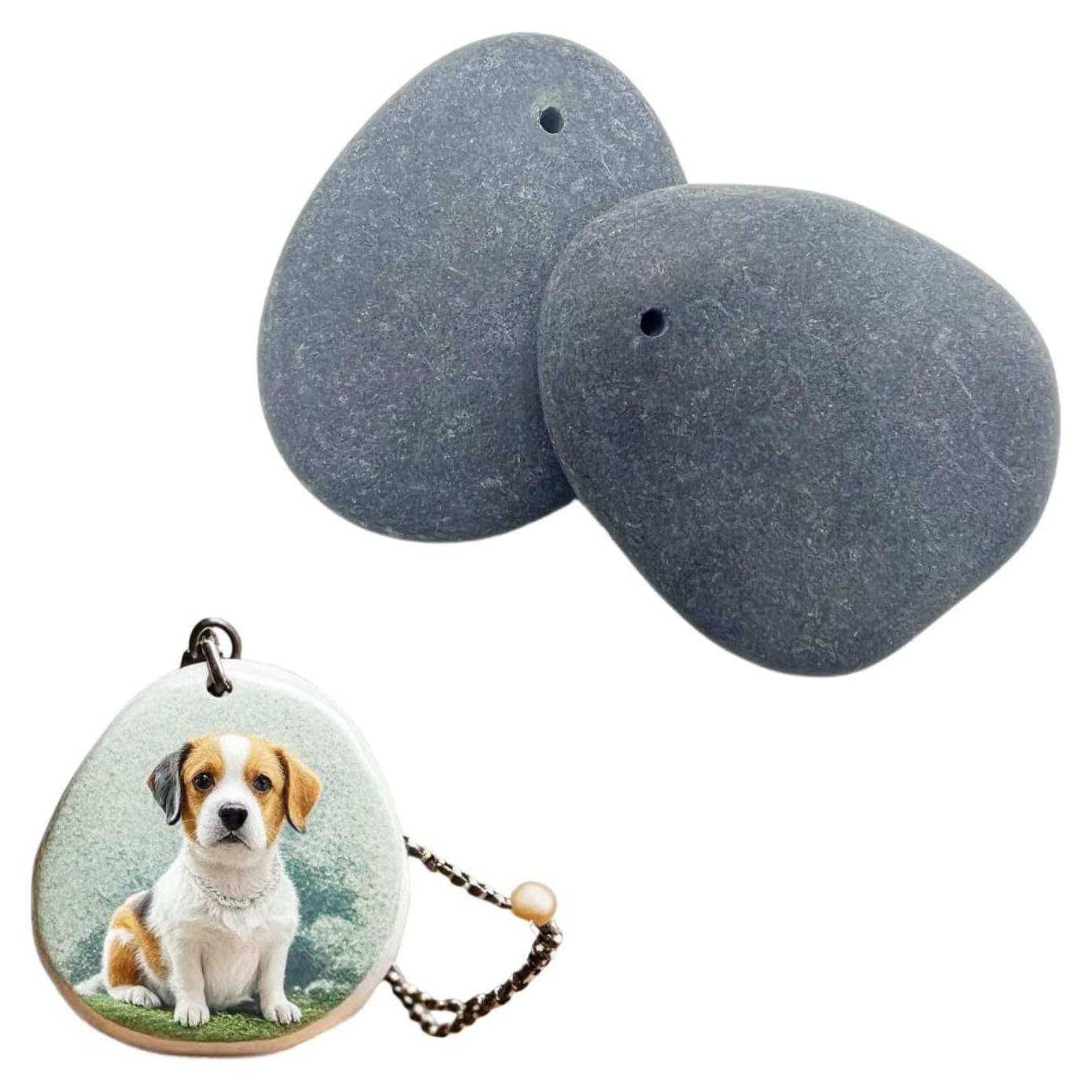 Piedras Planas de Río CYLHCM 2 Piezas 3.81-5.08 cm para Pintar