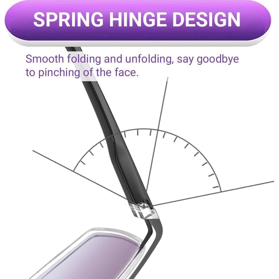 Gafas de lectura TERAISE 4 pares anti-luz azul unisex