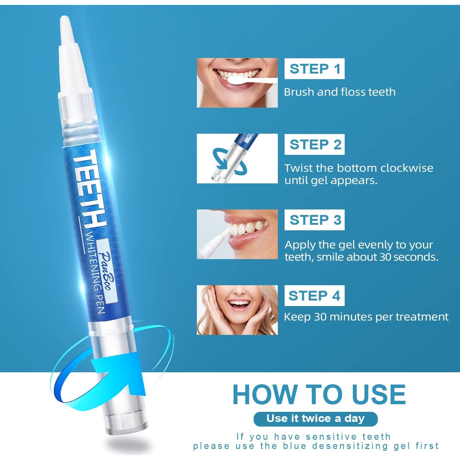 Bolígrafo Blanqueador de Dientes Garage Sale Pup - 5 Unidades, 70+ Usos, Sabor Menta