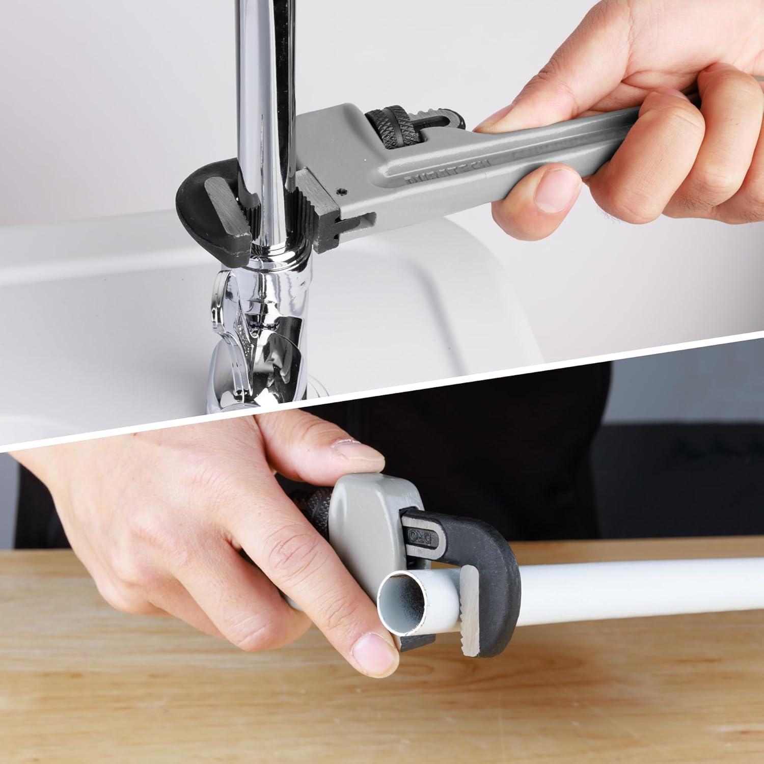 Llave de Tubo Ajustable DURATECH 203 mm Aluminio Alta Resistencia