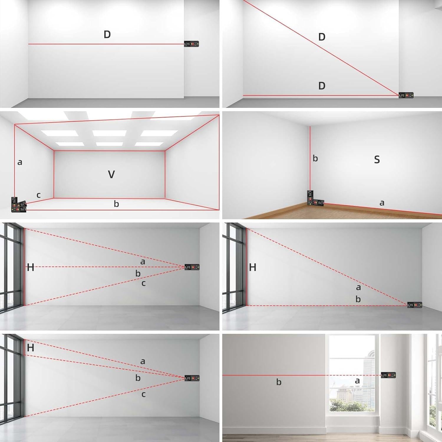 Medidor Láser Digital Towaytek MD60 60m Precisión ±2mm