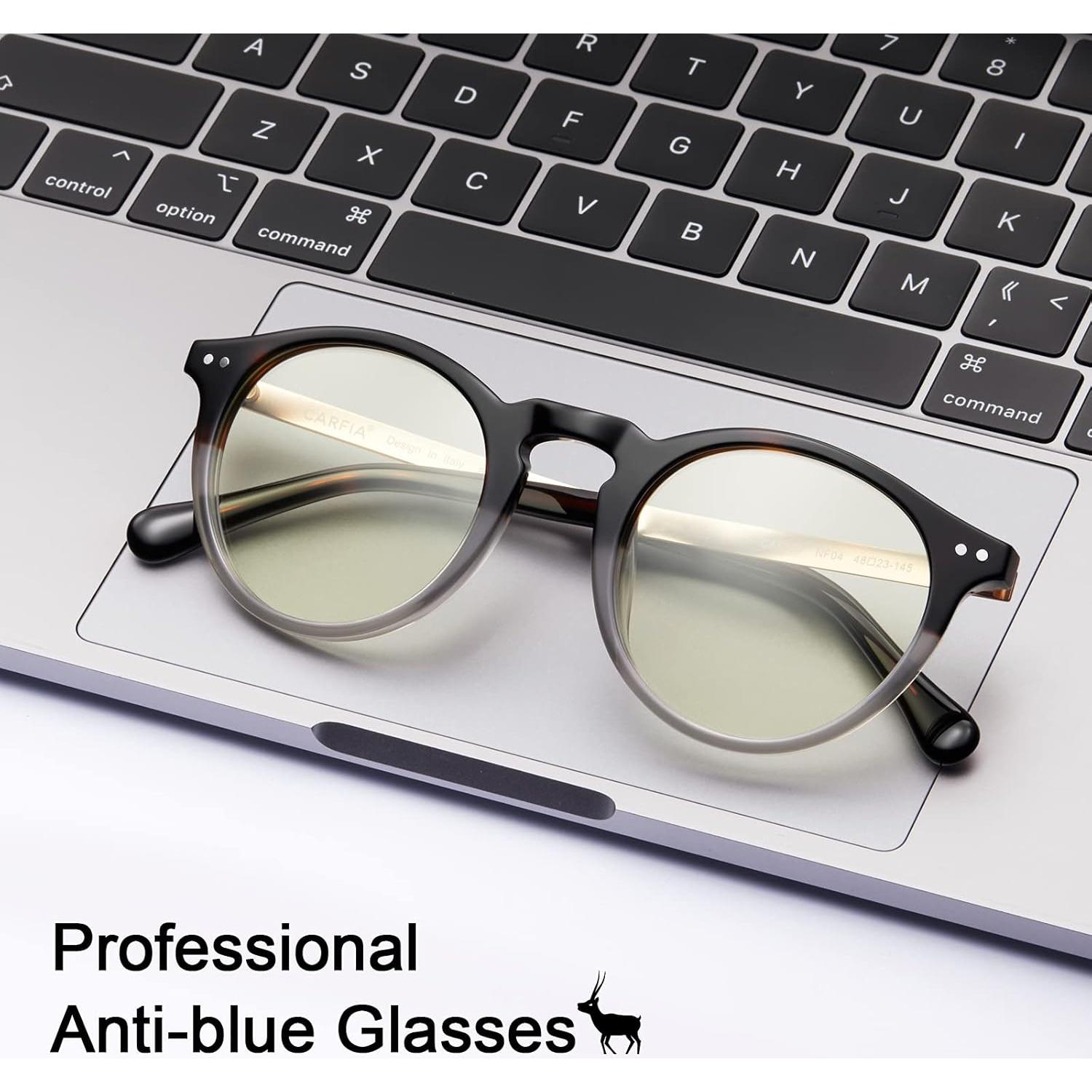 Gafas de Bloqueo de Luz Azul CARFIA para Mujeres - Anti Fatiga Ocular