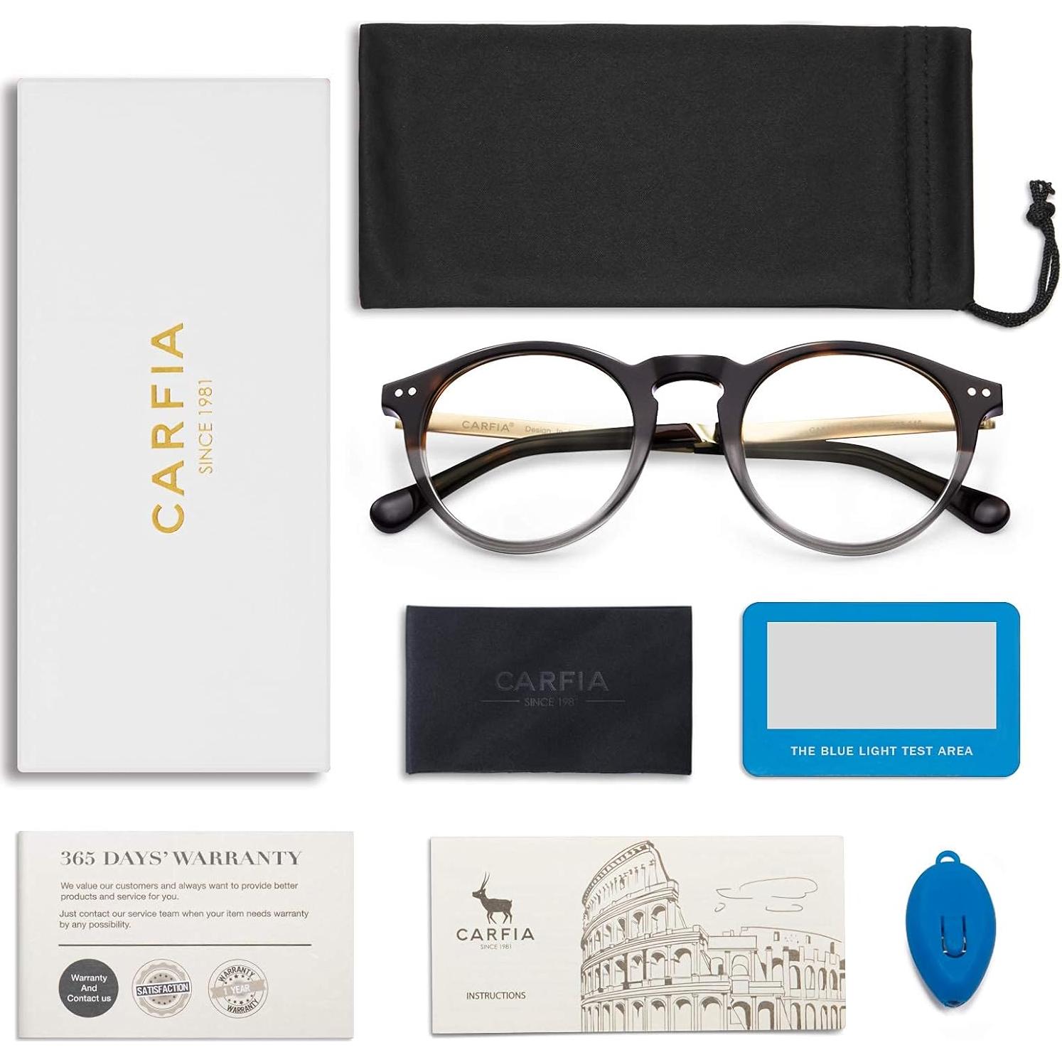 Gafas de Bloqueo de Luz Azul CARFIA para Mujeres - Anti Fatiga Ocular