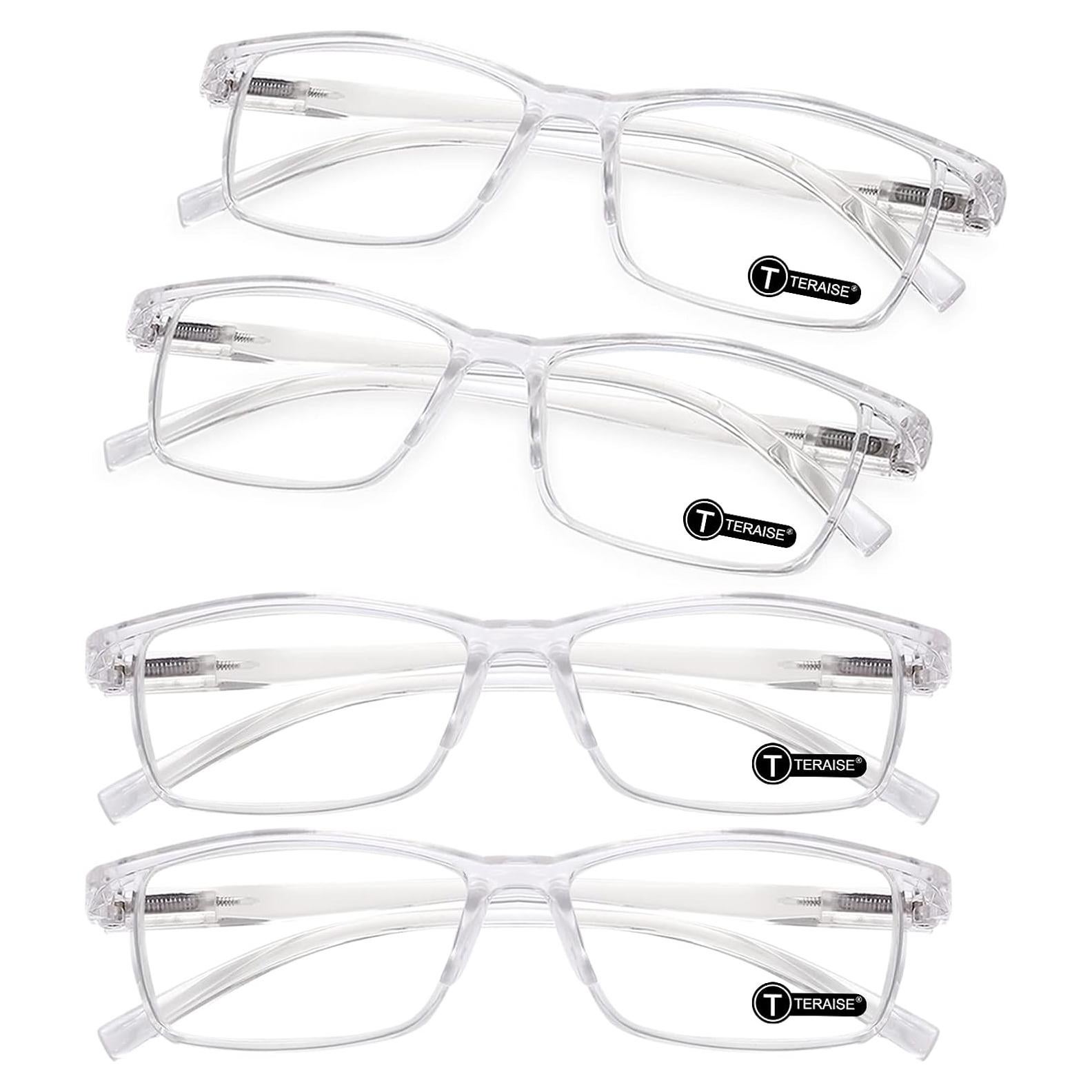 Gafas de lectura TERAISE 4 pcs anti-luz azul 2.75x