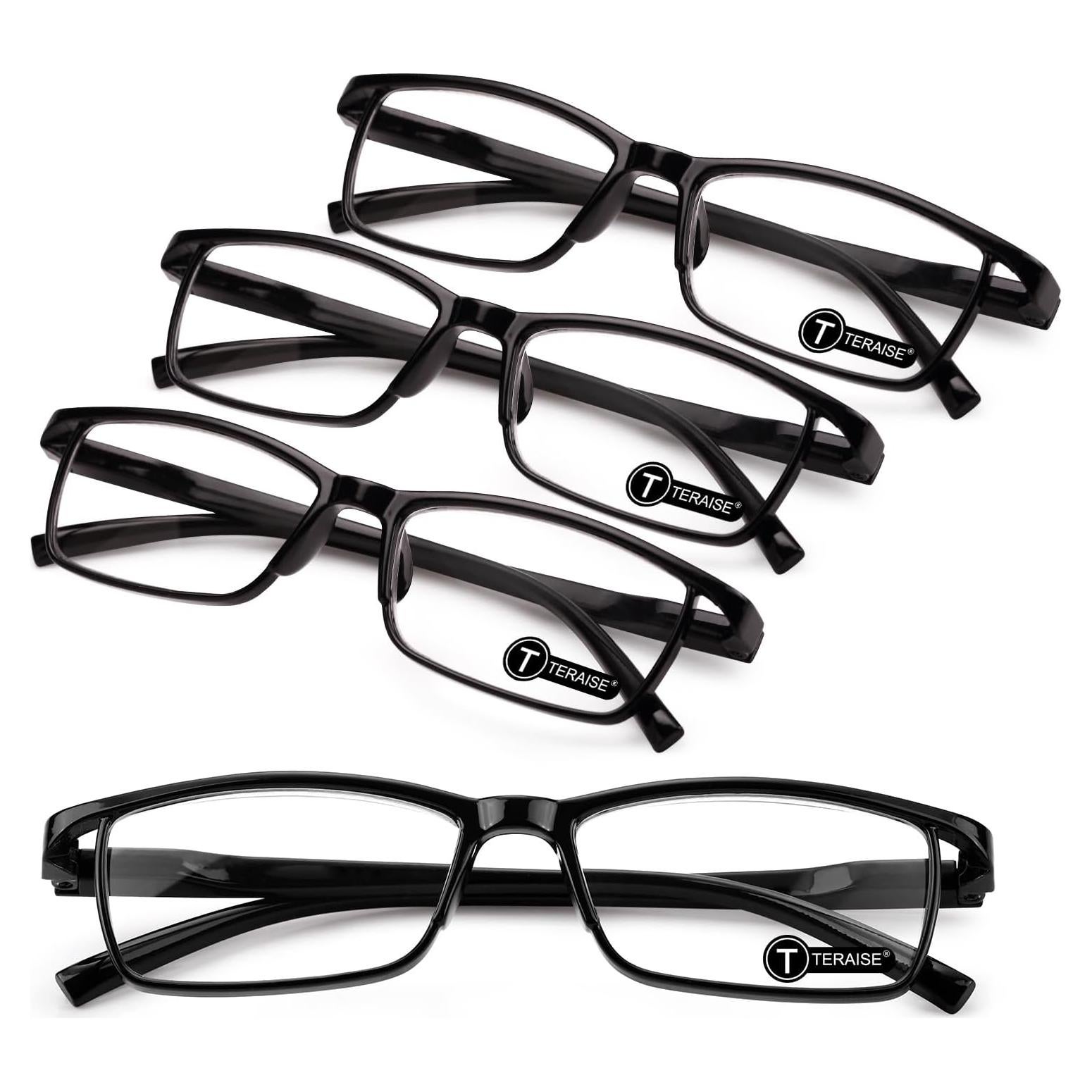 Gafas de lectura TERAISE anti-luz azul 4 piezas para adultos