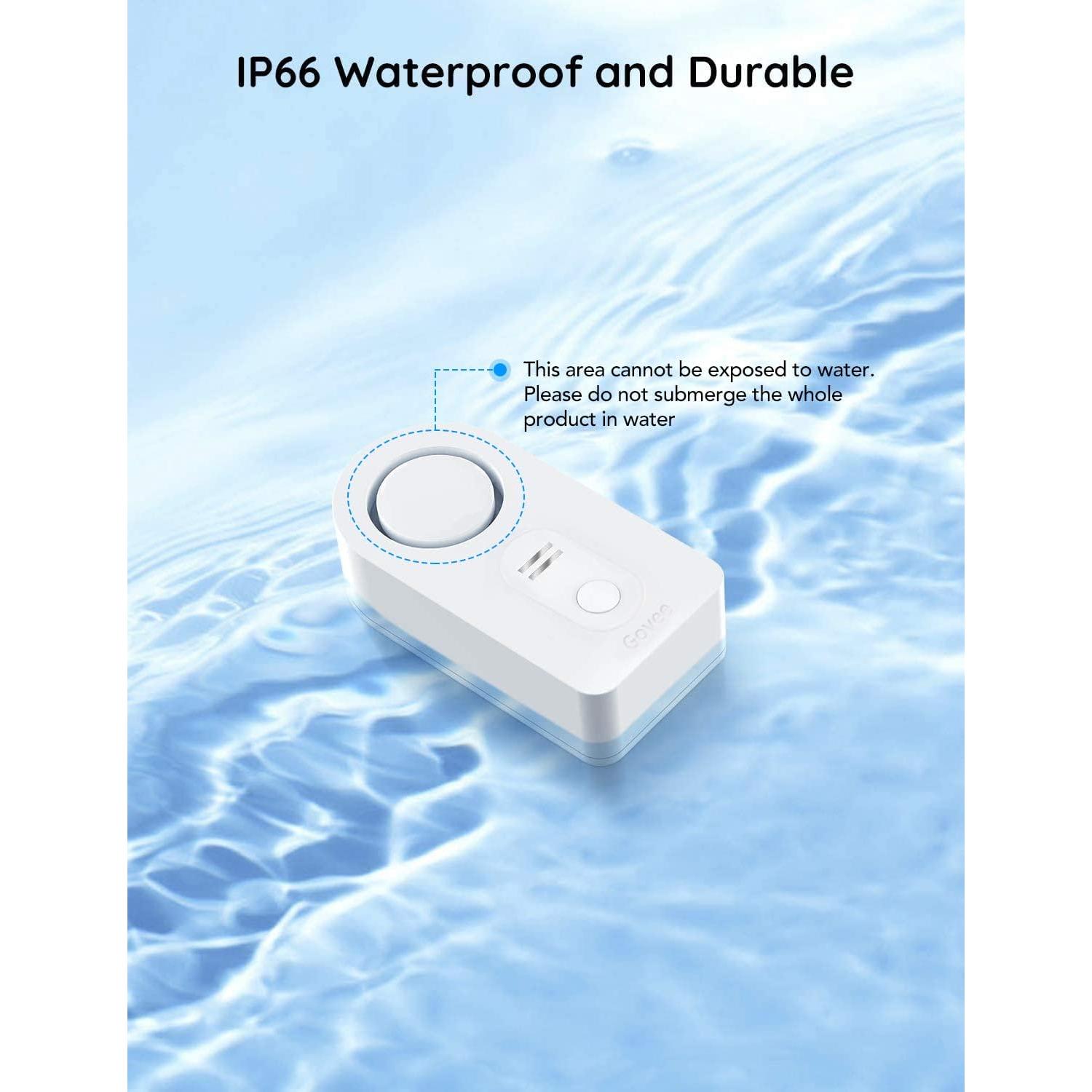 Detector de Fugas de Agua Govee H5054 2 Pack 100dB IP66