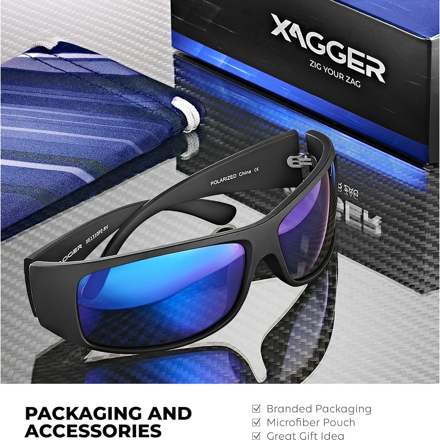 Gafas de sol polarizadas Xagger Sports para hombres TR90