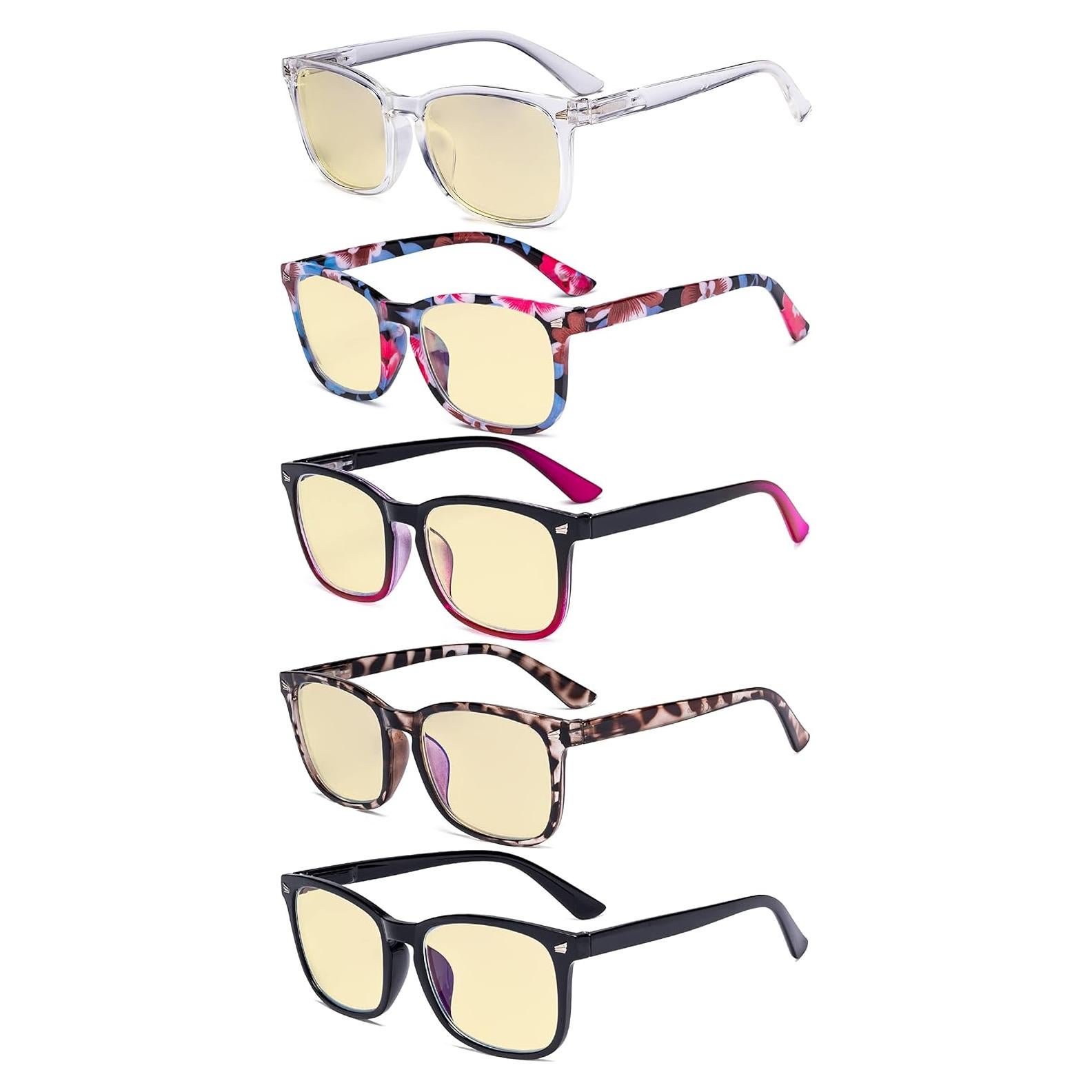 Eyekepper 5 Pares Gafas de Lectura Anti Luz Azul UV400