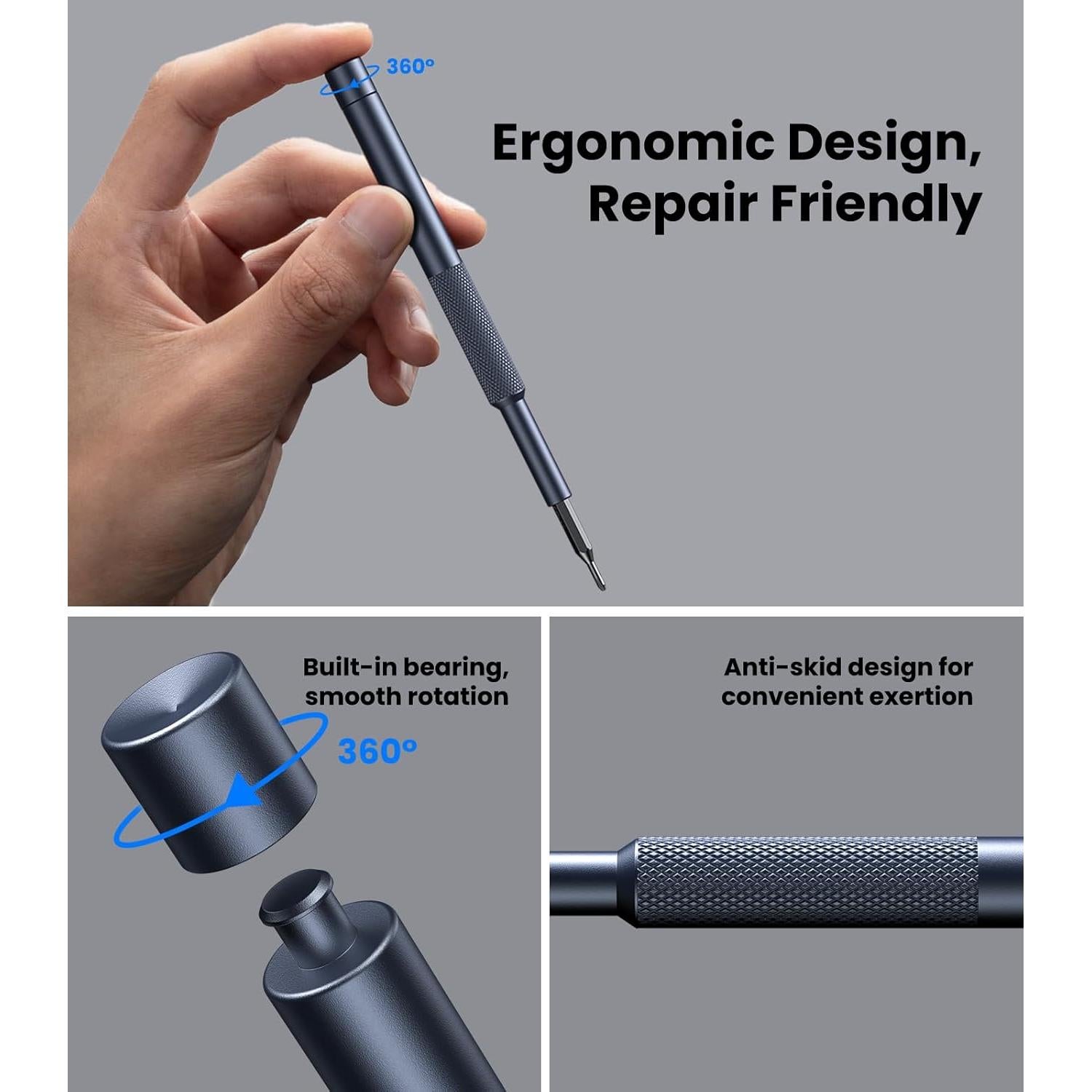 Juego de Destornilladores AXTH 25 en 1 Ergonómico Profesional