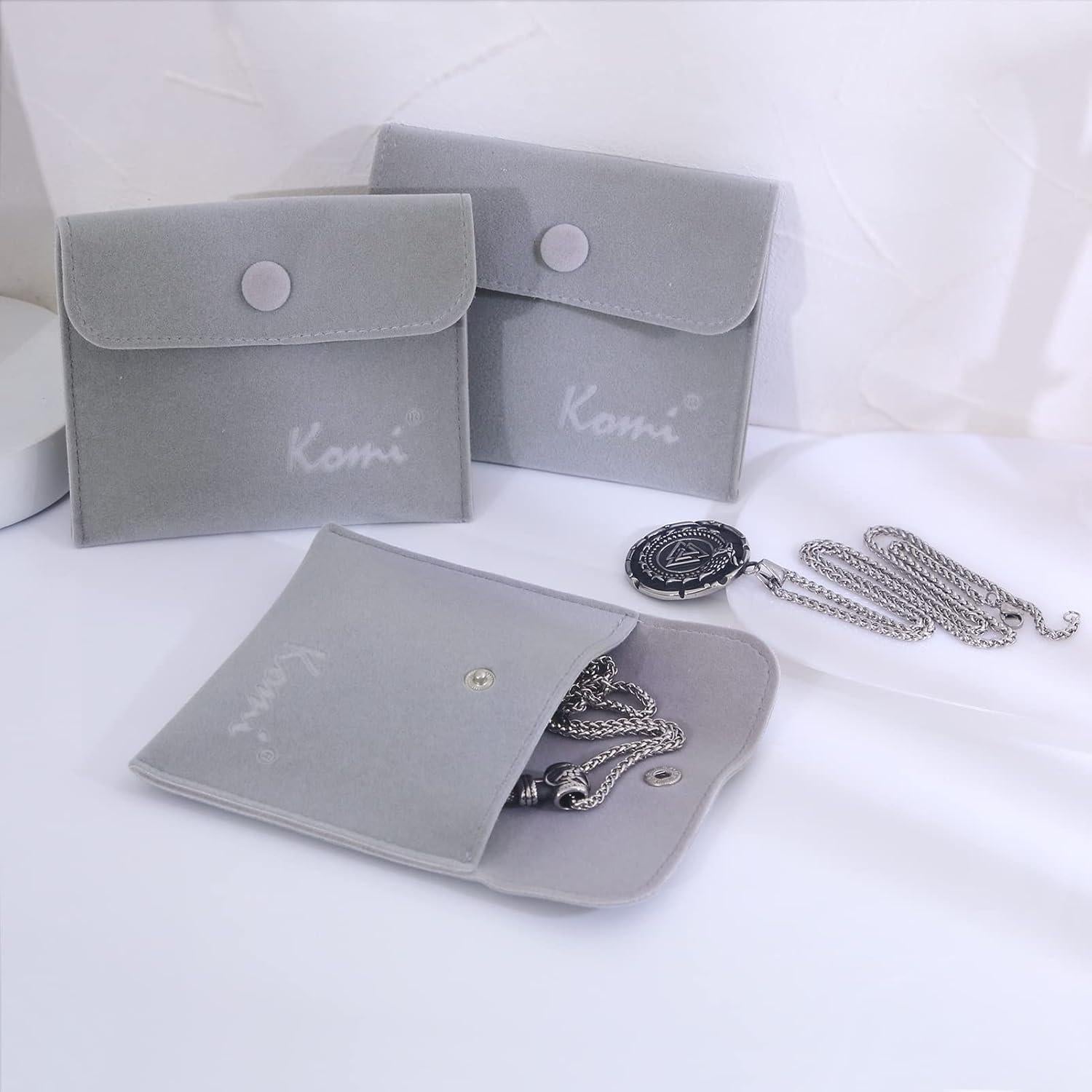 Collar de Acero Inoxidable Komi 316L Martillo de Thor 60 cm