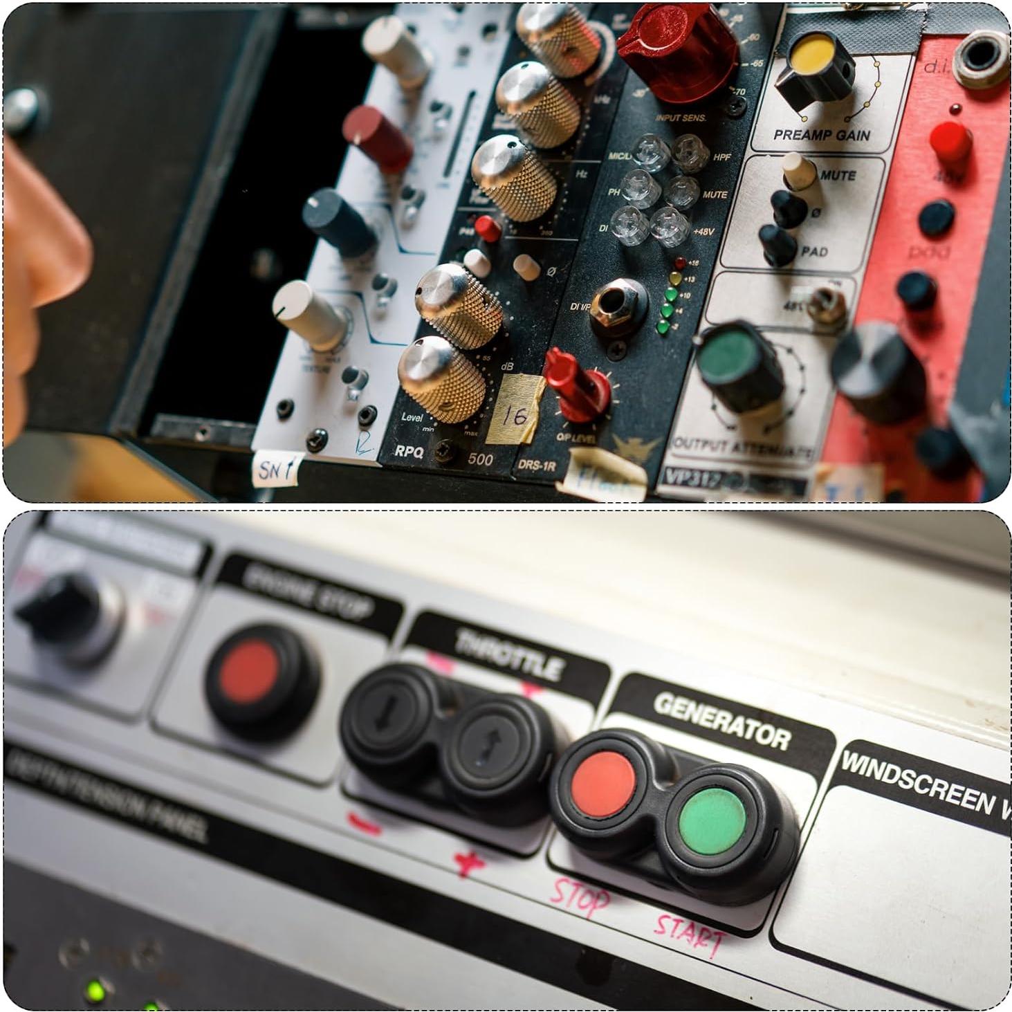 Interruptores de Botón con Cable MECCANIXITY 4 Pcs 3A 250V