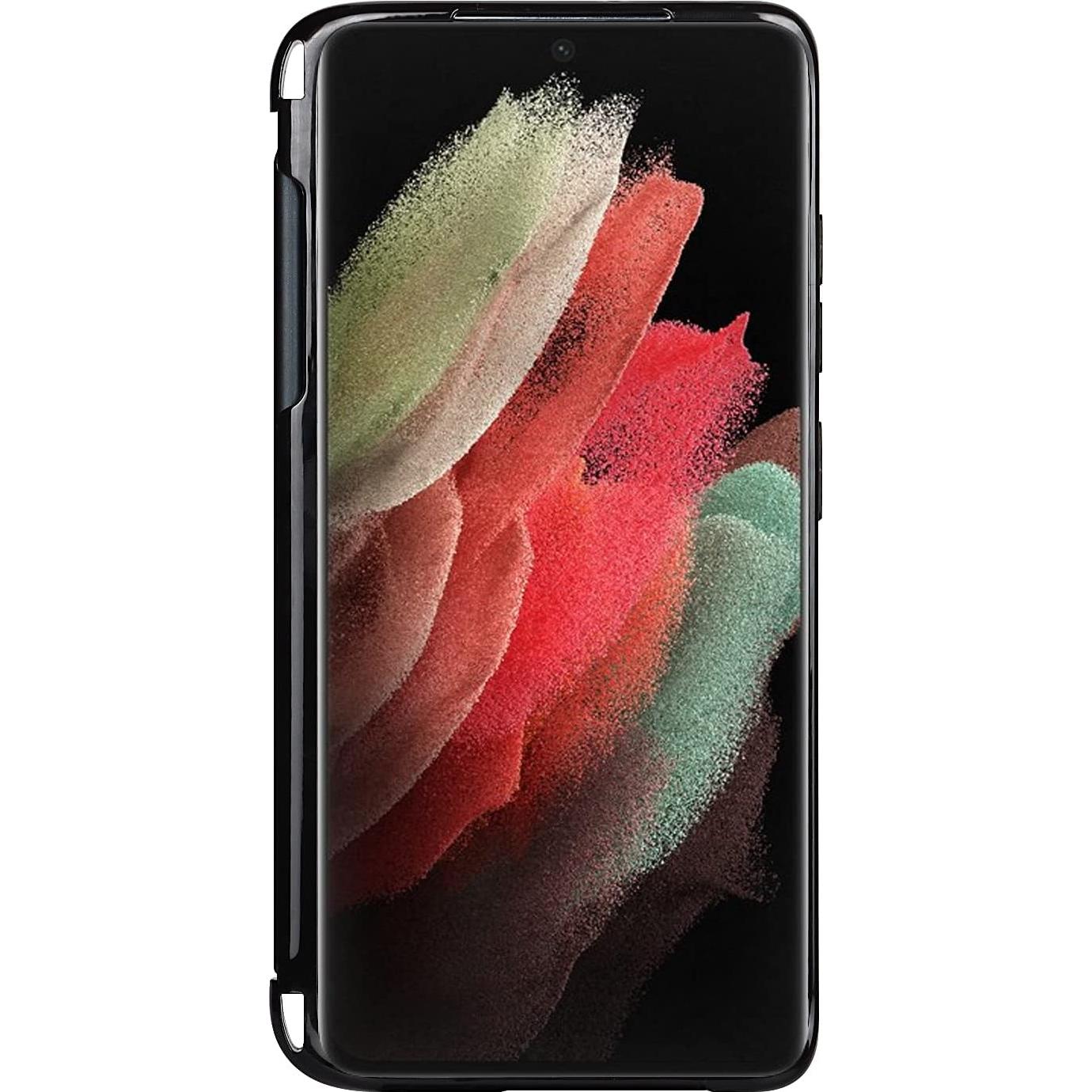 Funda protectora iCoverCase para Samsung Galaxy S21 Ultra - Negro