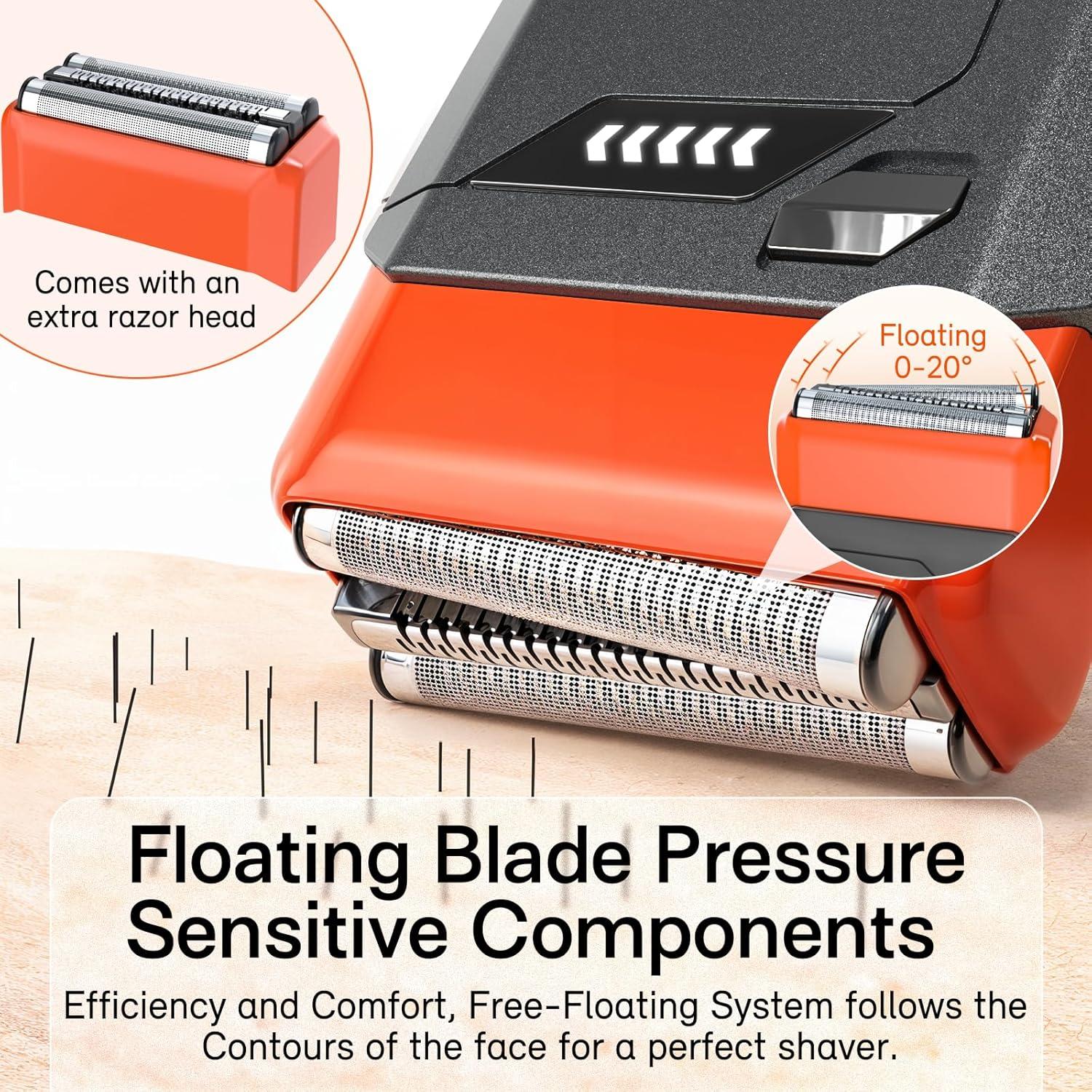 Afeitadora Eléctrica de Viaje Nevlive USB-C Impermeable