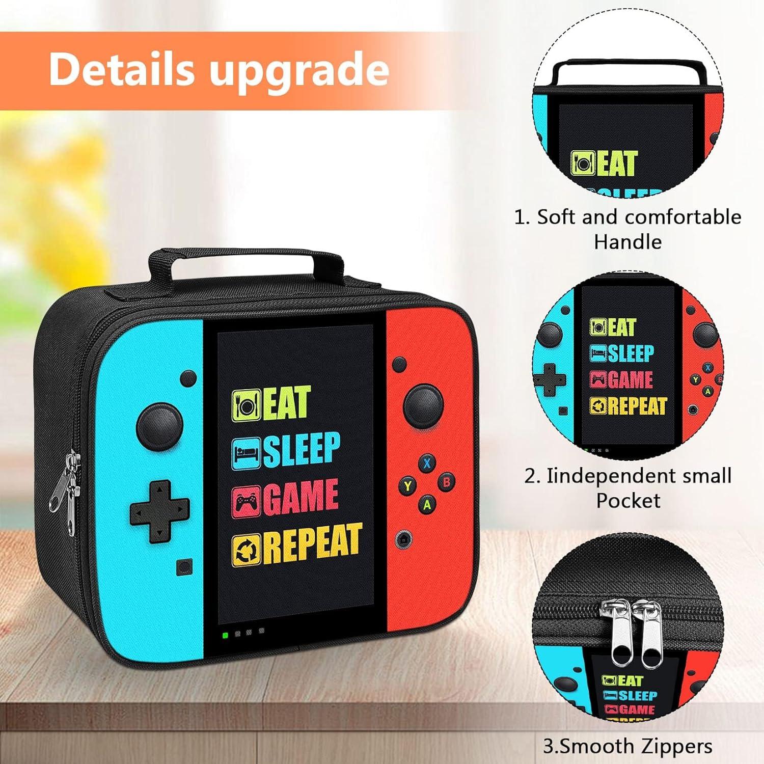 Caja de Almuerzo Gamer TILYTADLY 24.9x21.1cm Aislada