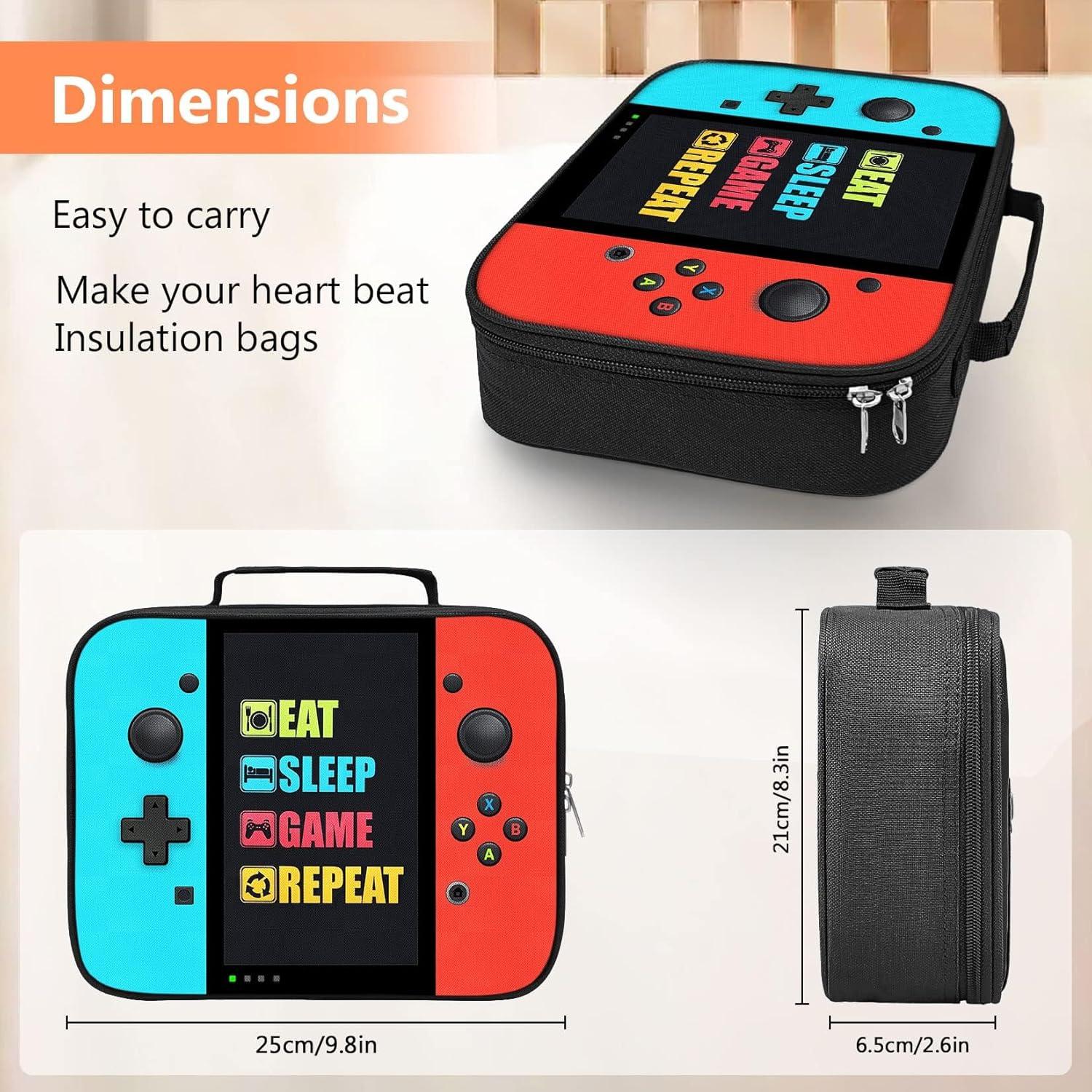 Caja de Almuerzo Gamer TILYTADLY 24.9x21.1cm Aislada