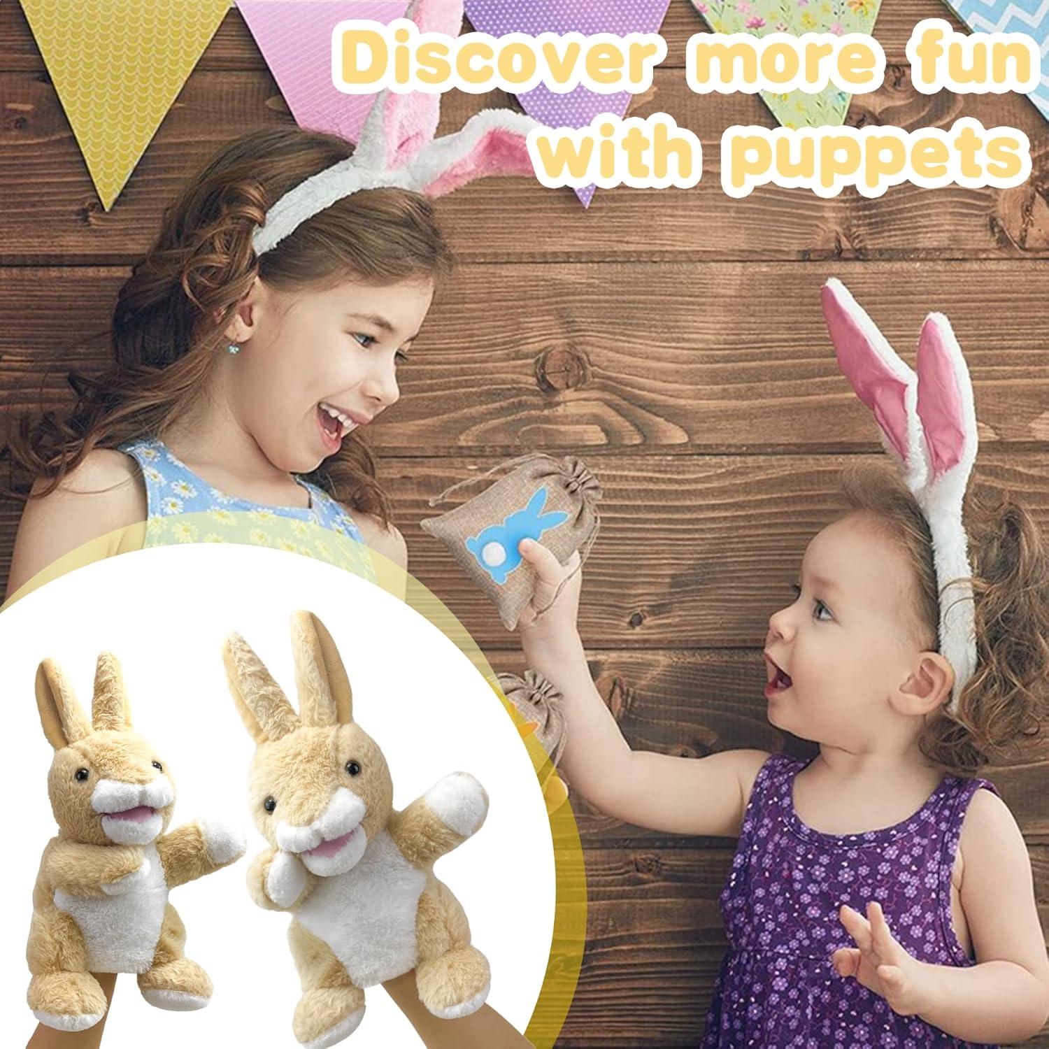 Títere de Mano Conejo Okegztoa 23 cm Boca Movible Juguete