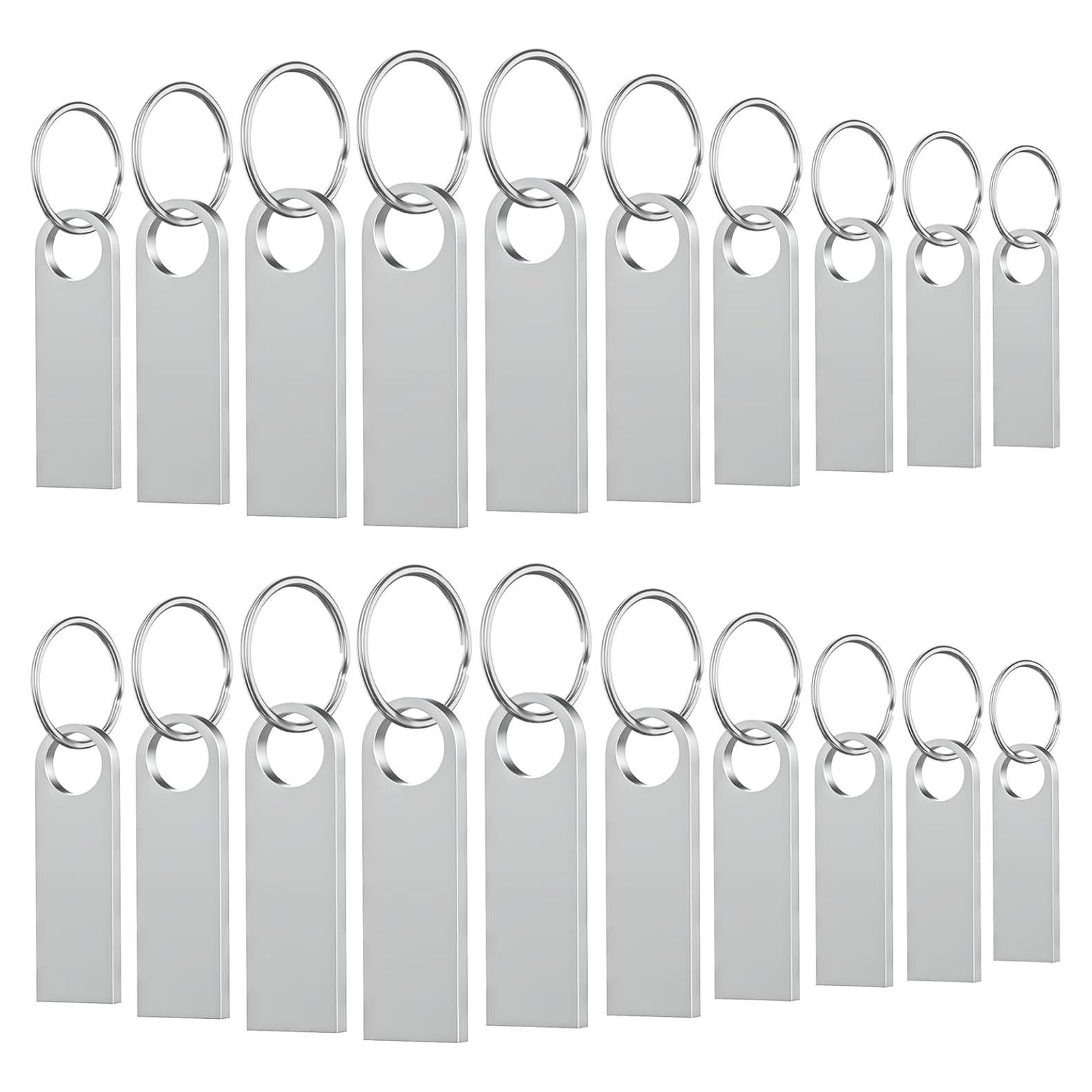 Paquete de 20 unidades USB 2.0 Wooolken 128MB Plata