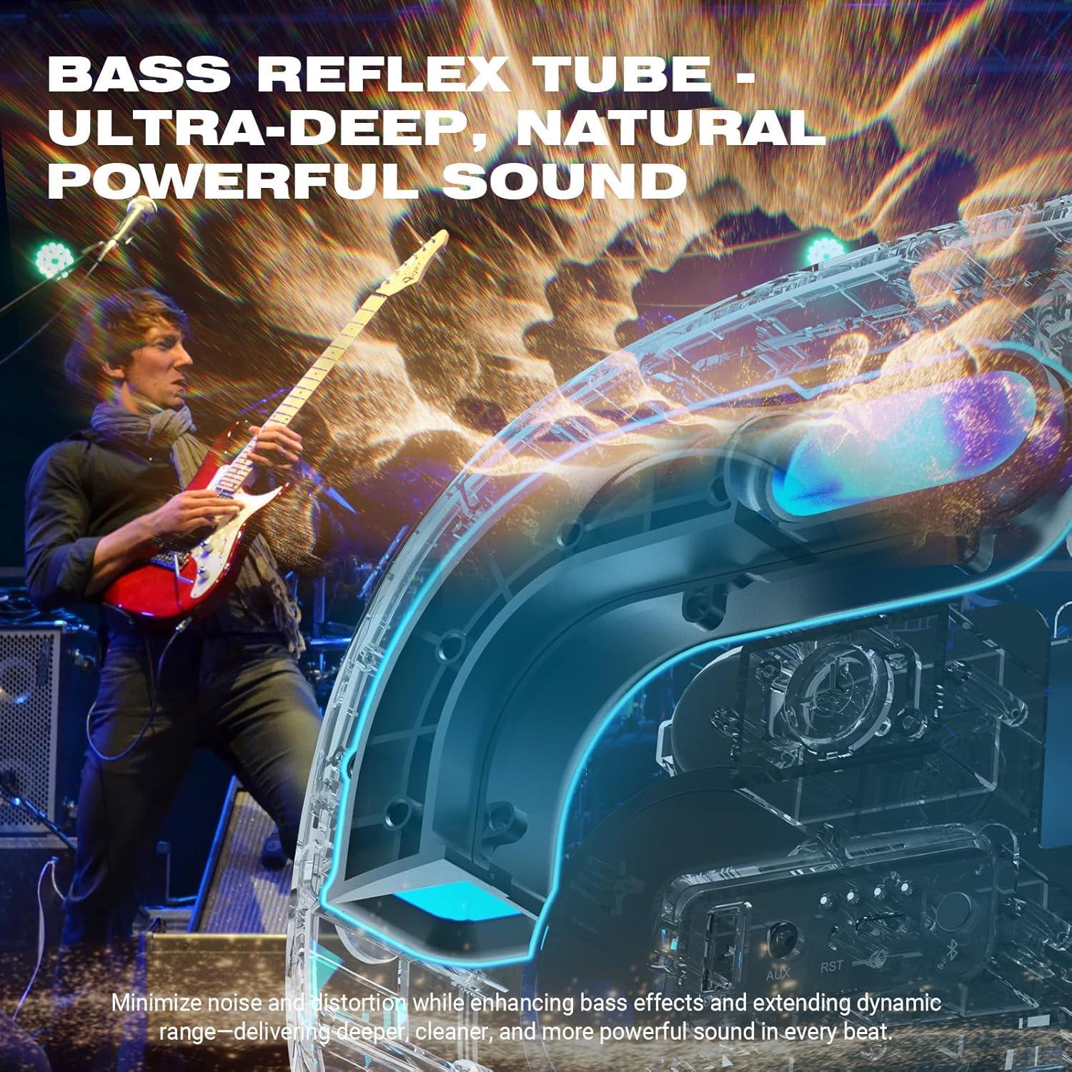 Altavoz Bluetooth W-KING T8II 96W Portátil Inalámbrico