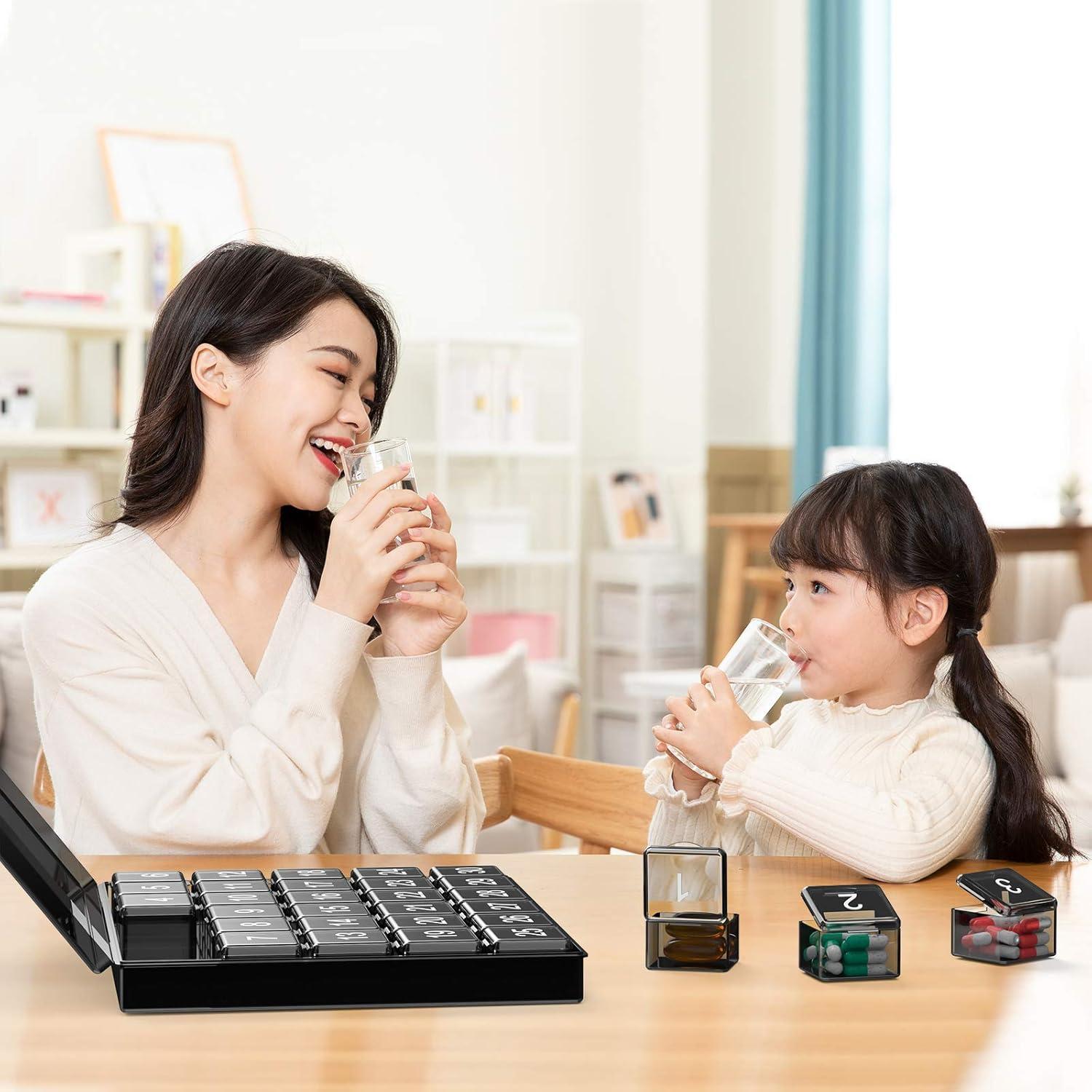 Organizador de Pastillas Mensual DOHIMGIO - 30 Compartimentos