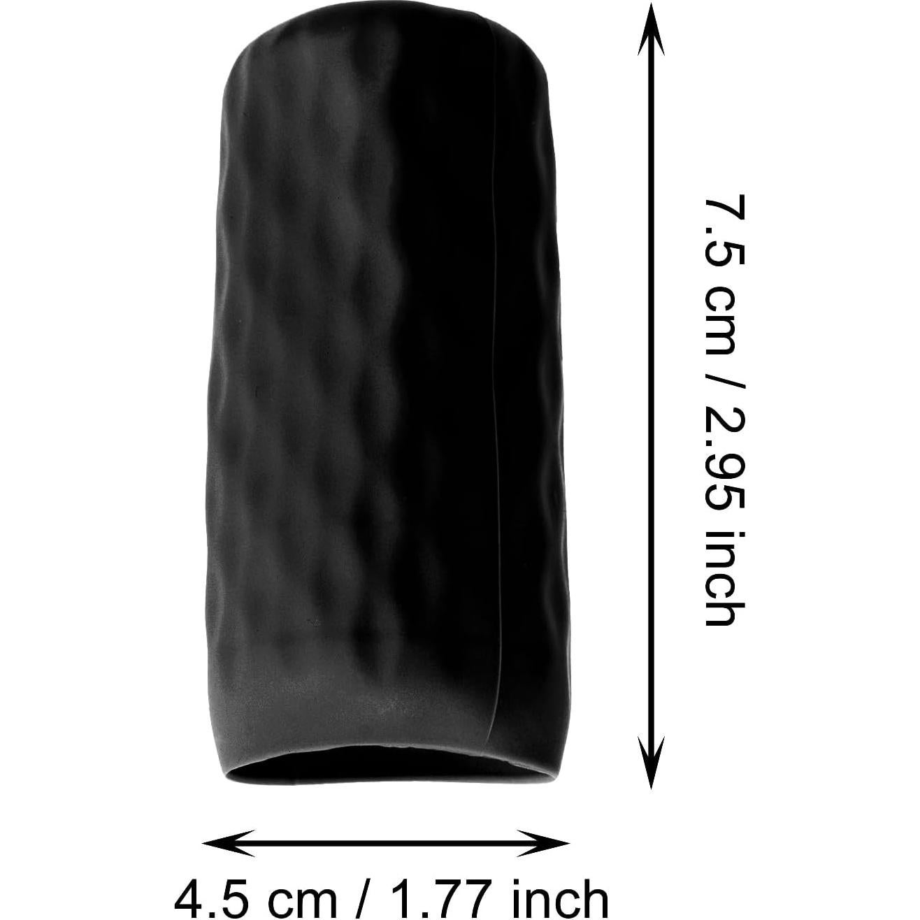 Funda de Botella de Silicona Mini Skater 12pcs Antifugas Negra