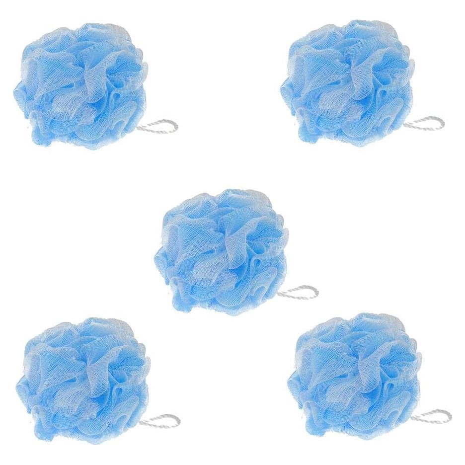 Esponjas de Ducha Exfoliantes Pouf Loofahs 5-Pack