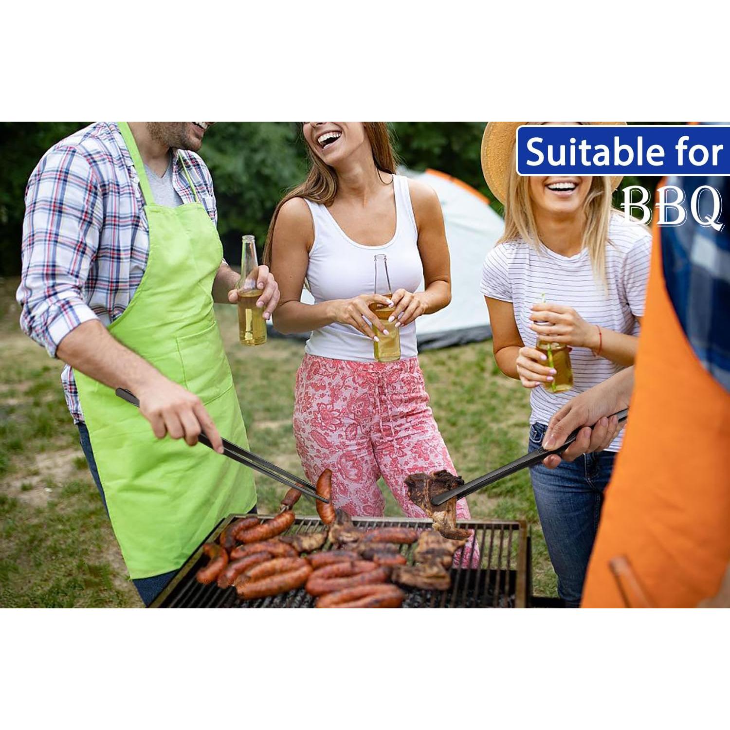 Juego de Pinzas de Cocina JETKONG 4 Pcs Acero Inoxidable 30.48 cm